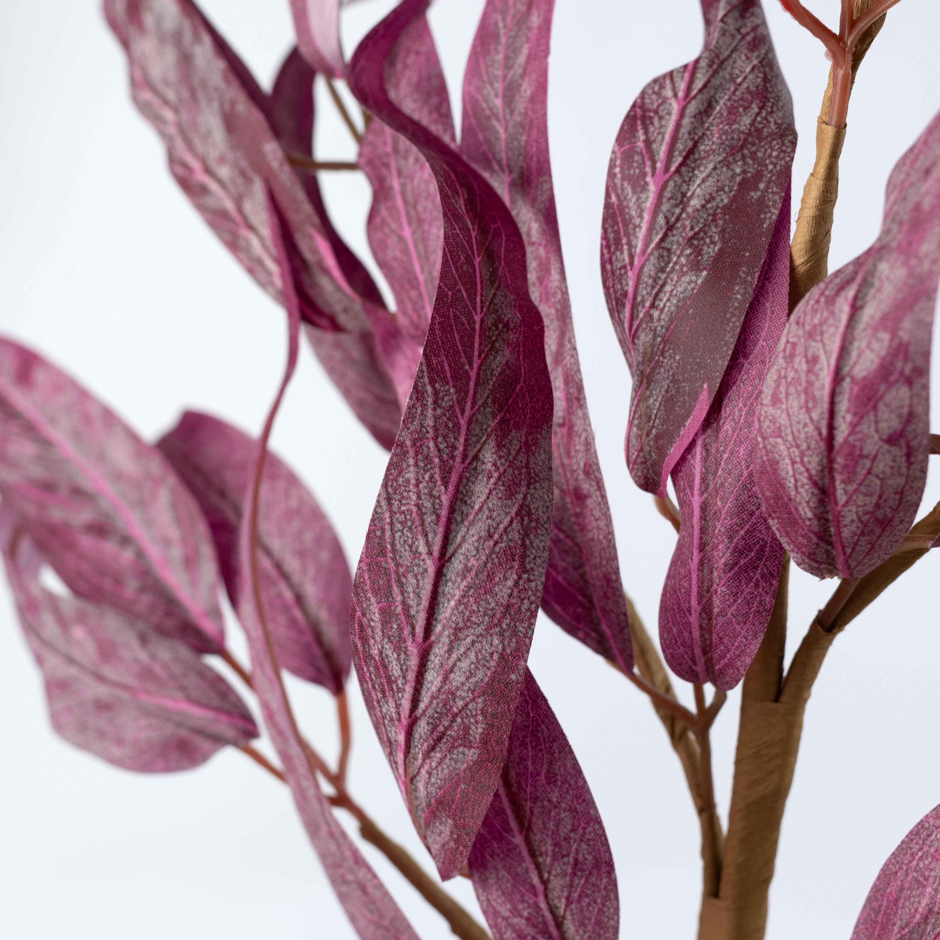 28" Willow Leaves Bush: Purple
