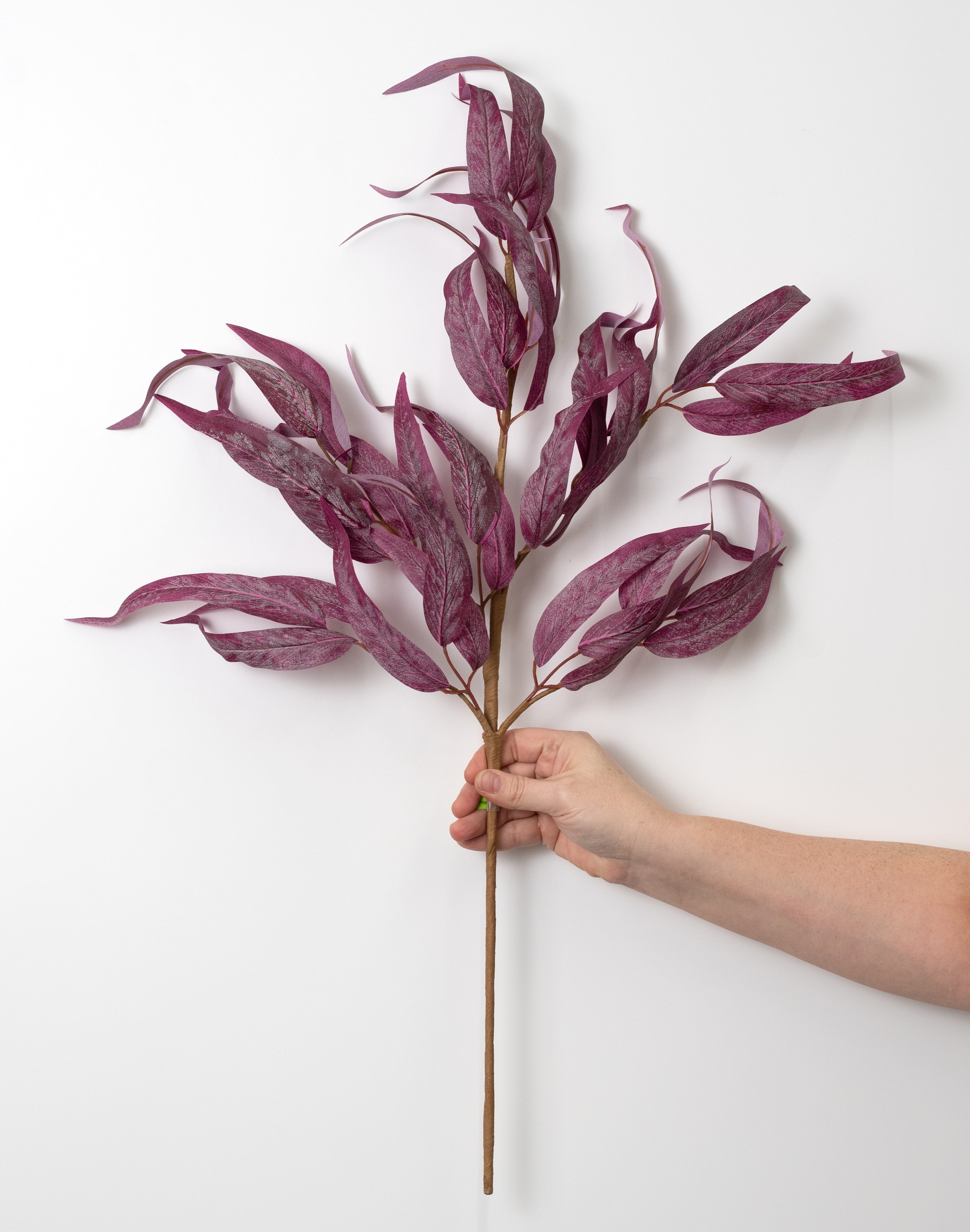28" Willow Leaves Bush: Purple