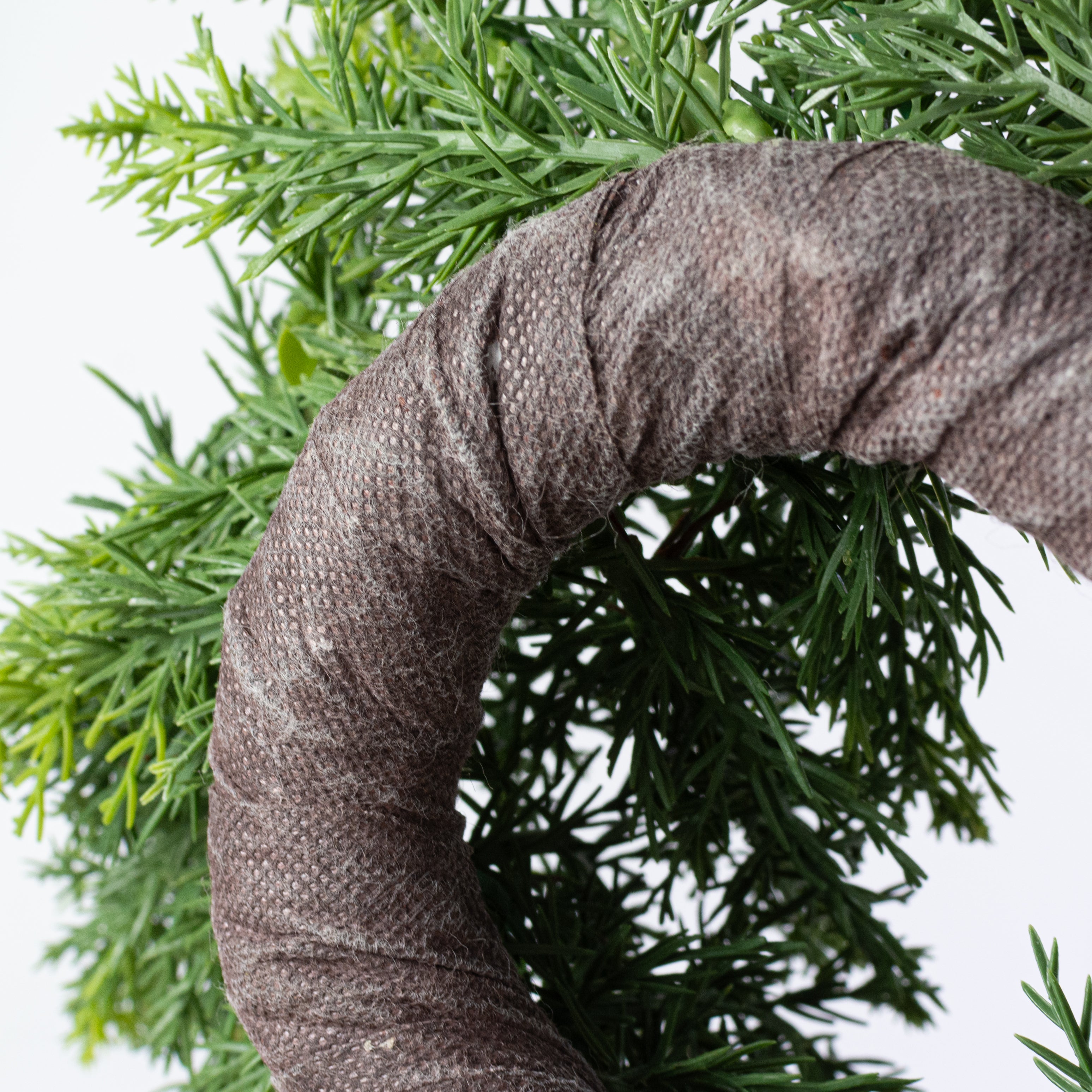 14" Faux Cypress Mix Cabinet Wreath