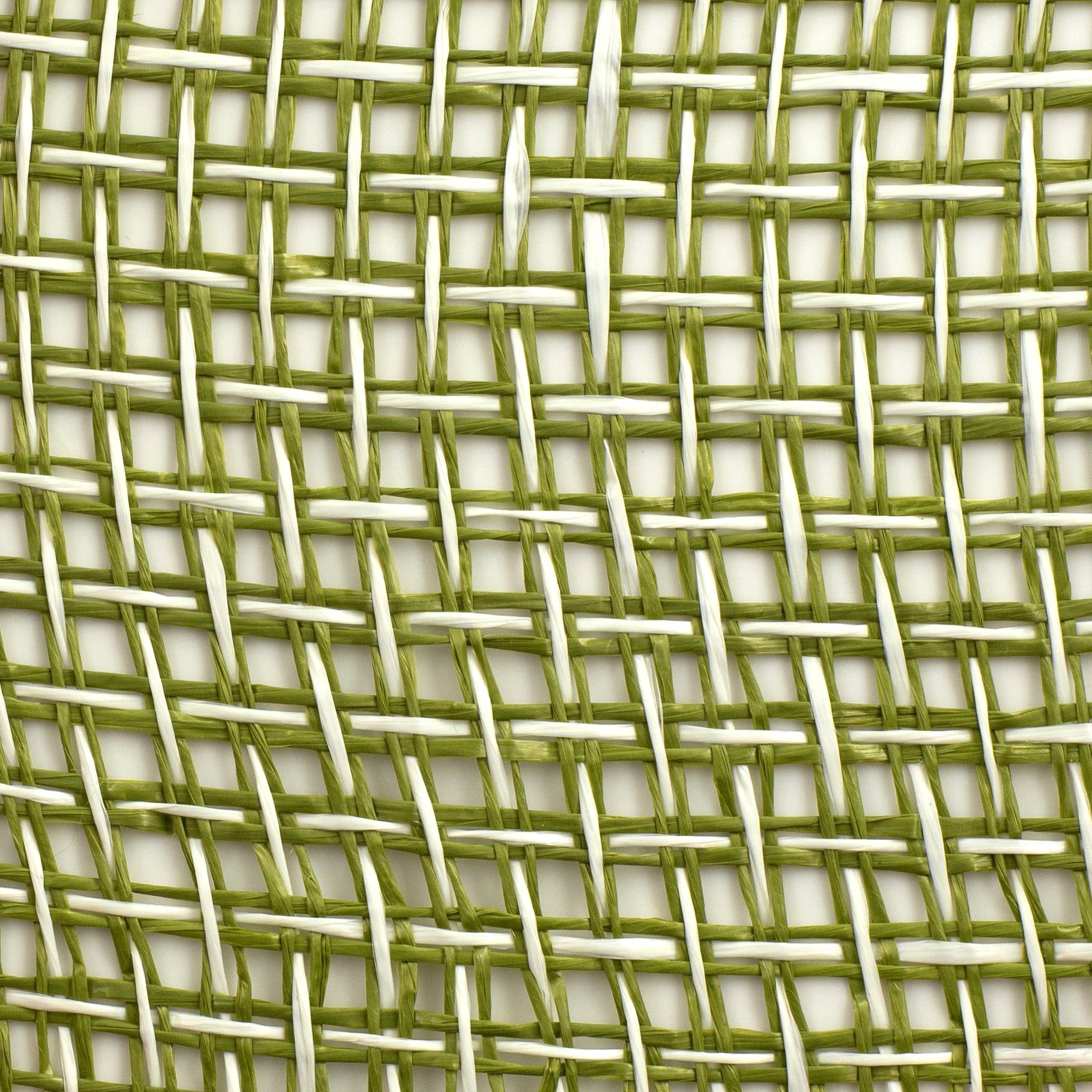 10" Textured Weave Poly Burlap Mesh: Moss & Ivory