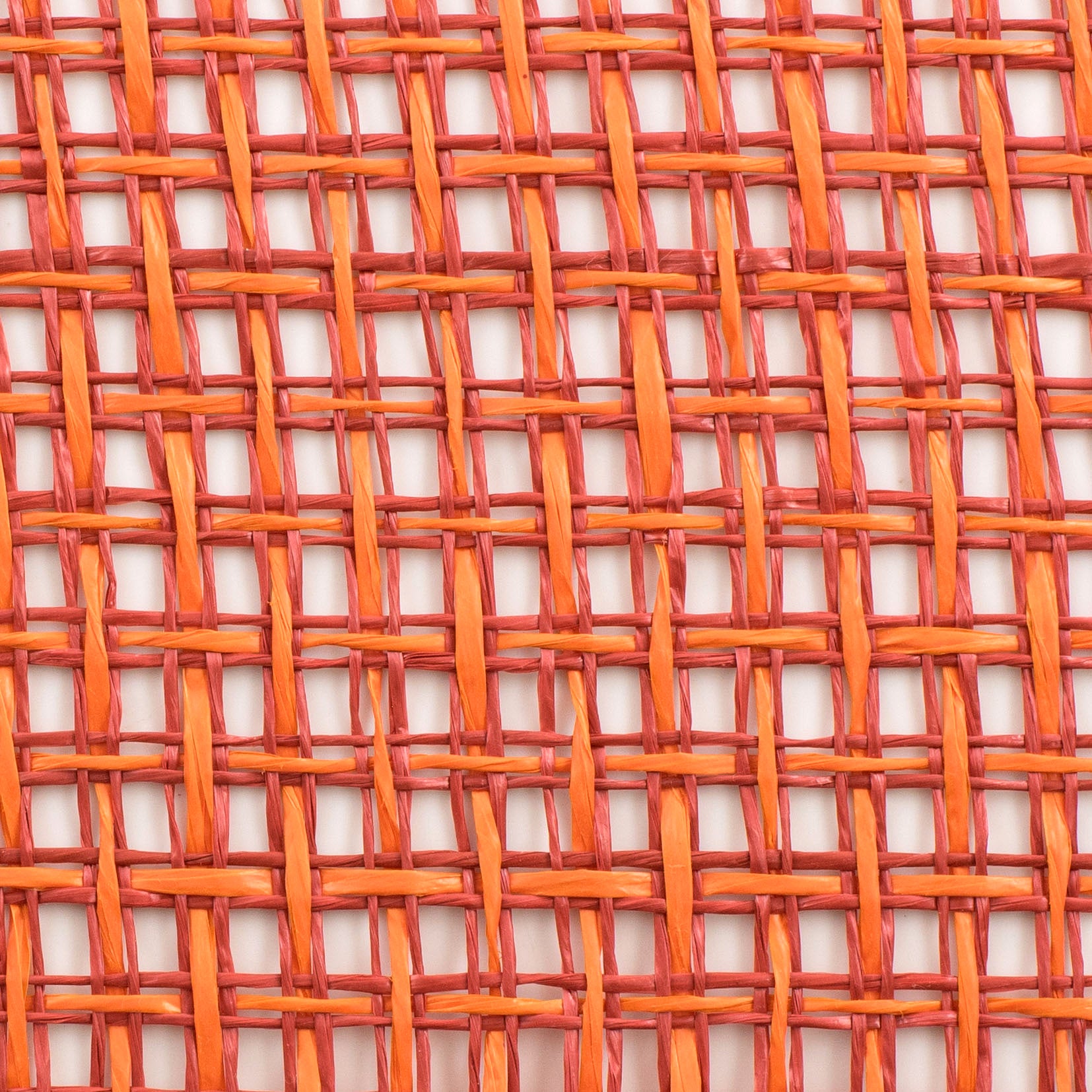 10" Textured Weave Poly Burlap Mesh: Rust & Orange