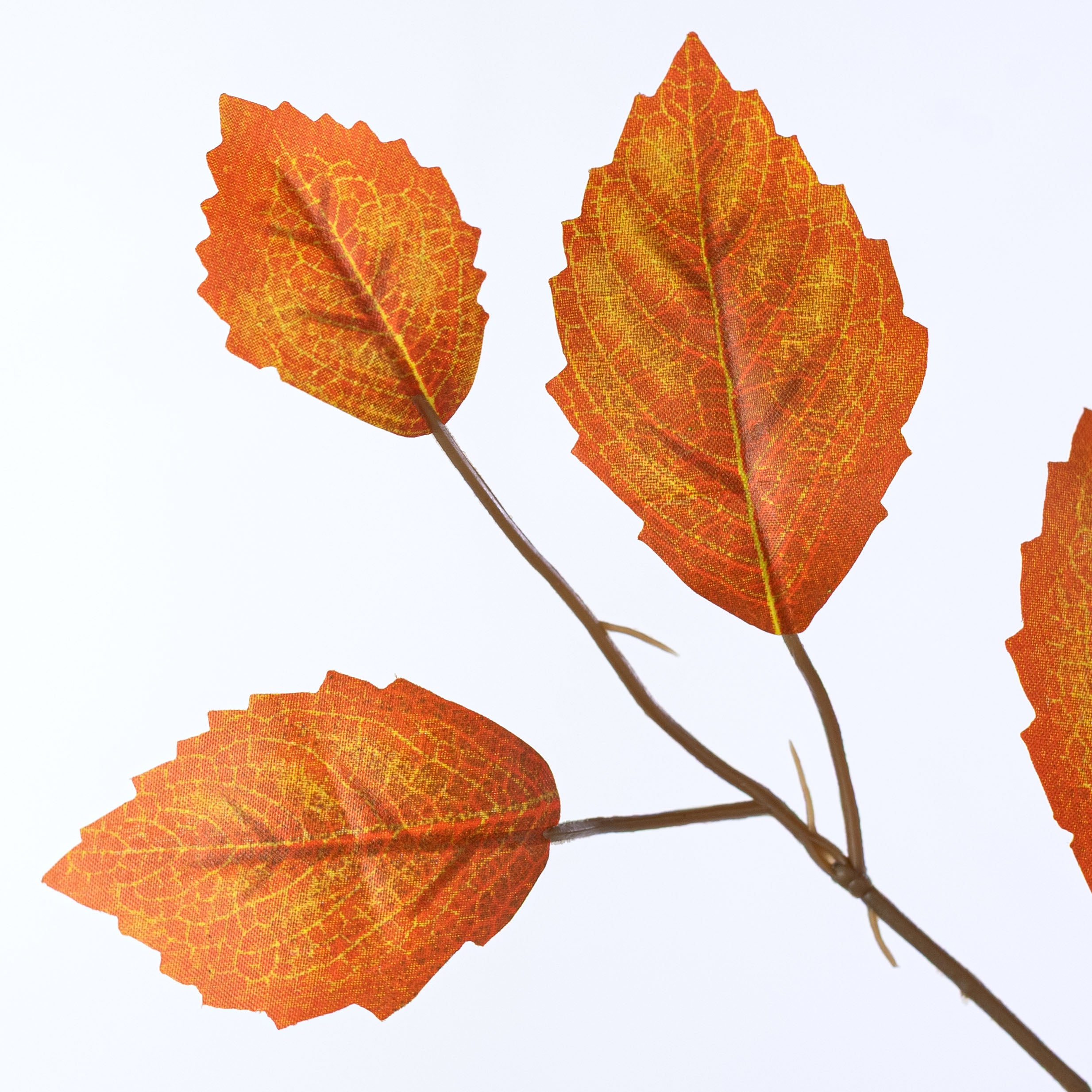 28" Rose Leaf Sprays: Burnt Orange (12)