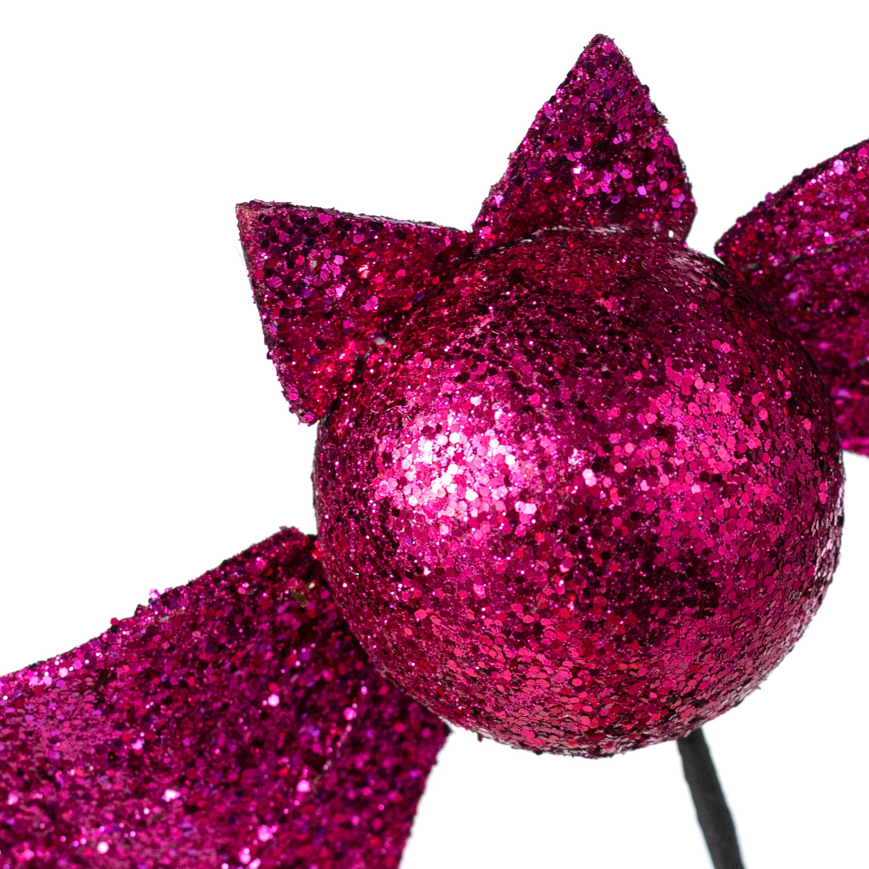 21" Glitter Bat Spray: Fuchsia Pink