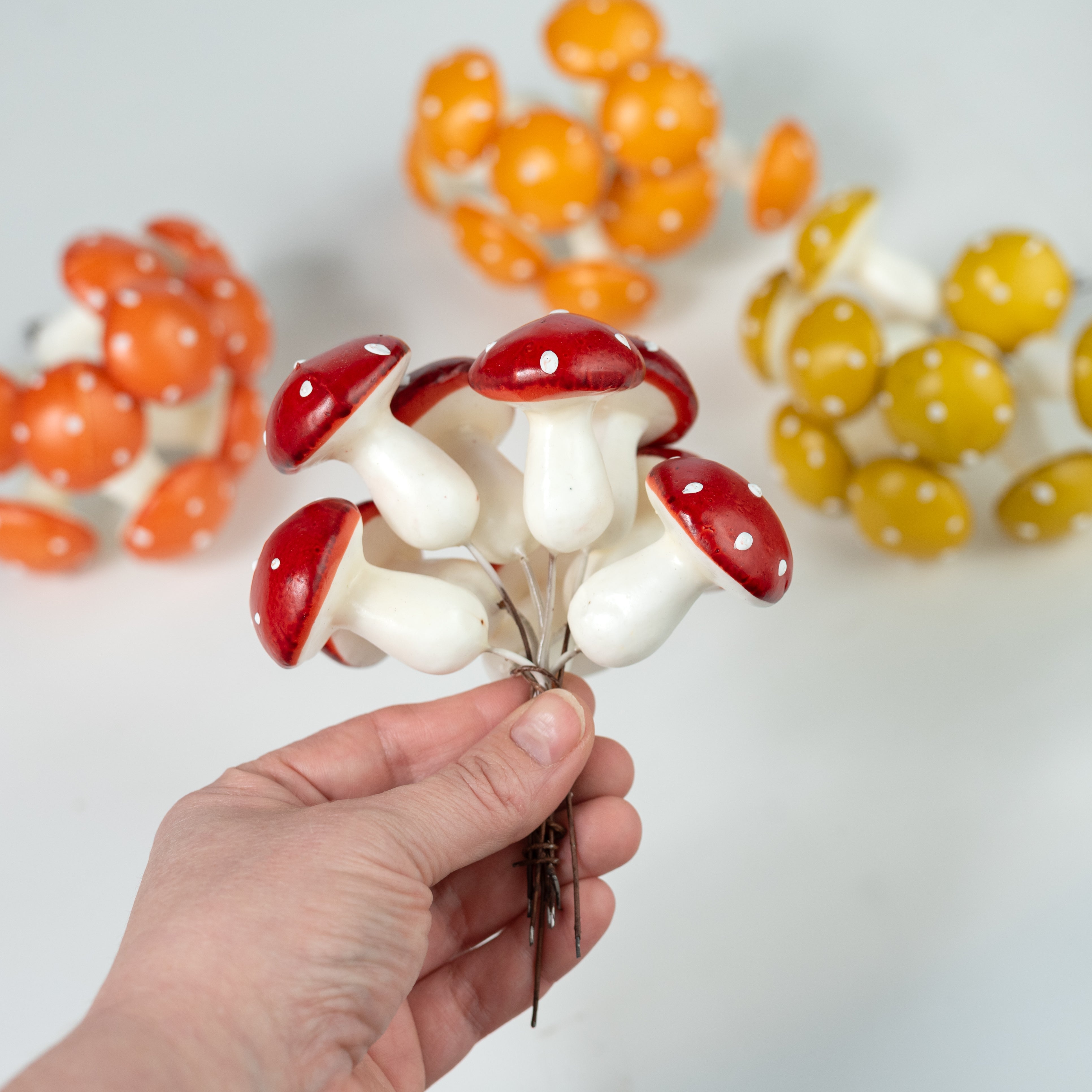 1.75" Assorted Mushroom Picks (Box of 36)