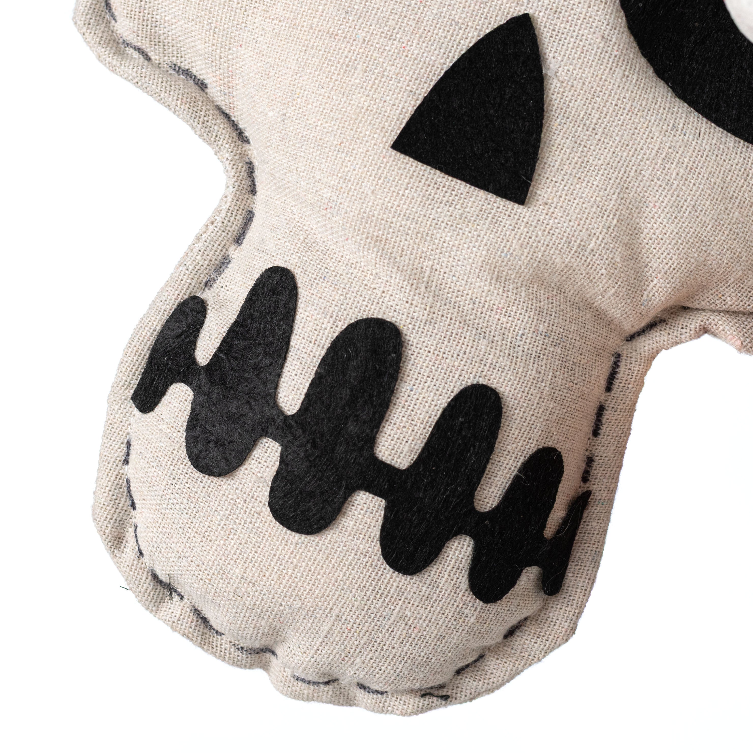 10" Canvas Googly Eye Skull Ornament