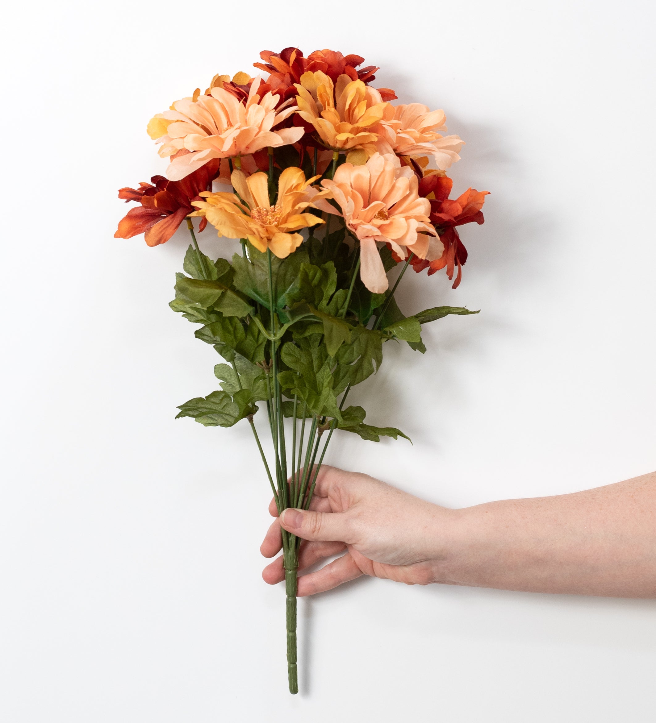 18" Gerbera Daisy Bush: Rust Fall (12 Stem)