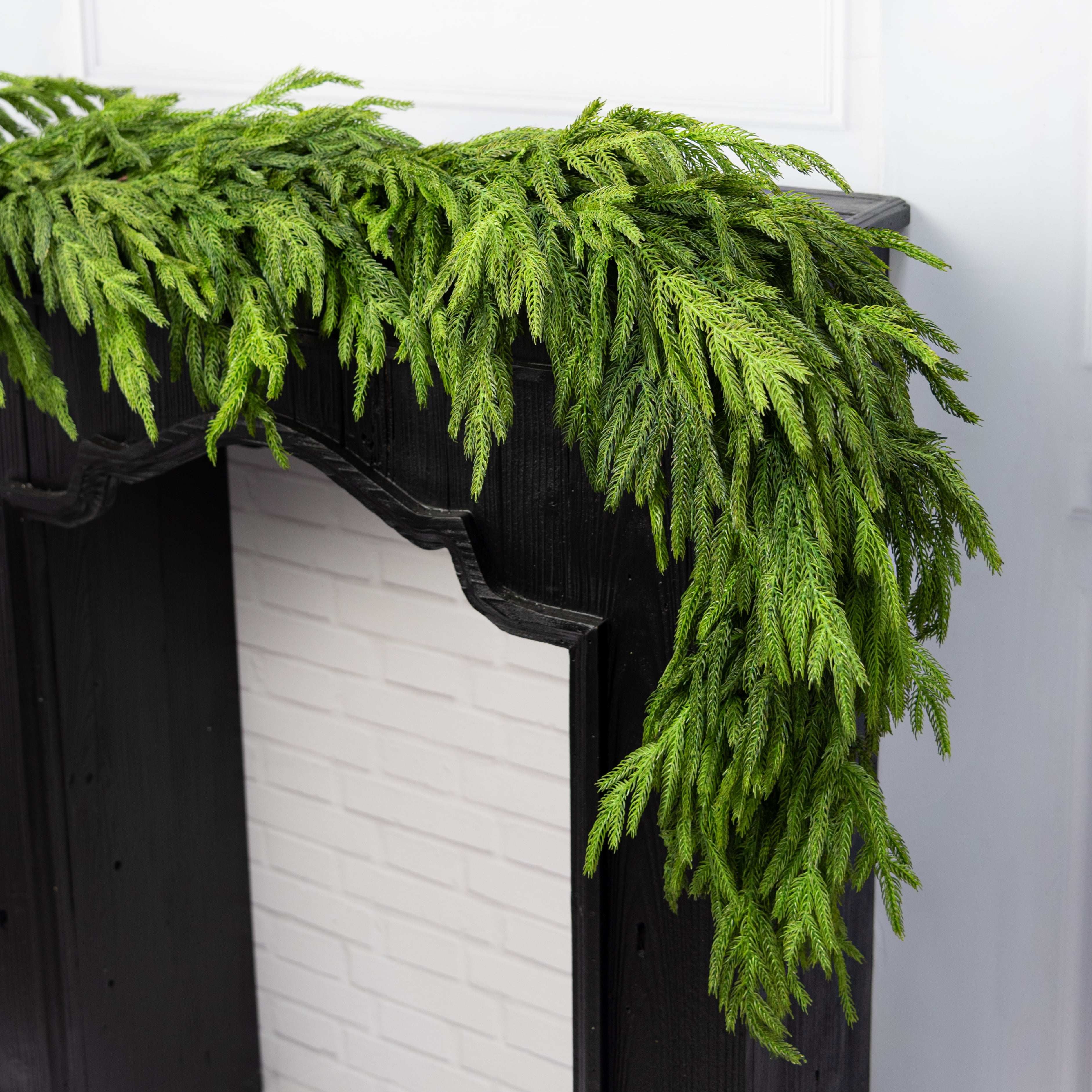 6' Real Touch Norfolk Pine Premium Full Garland
