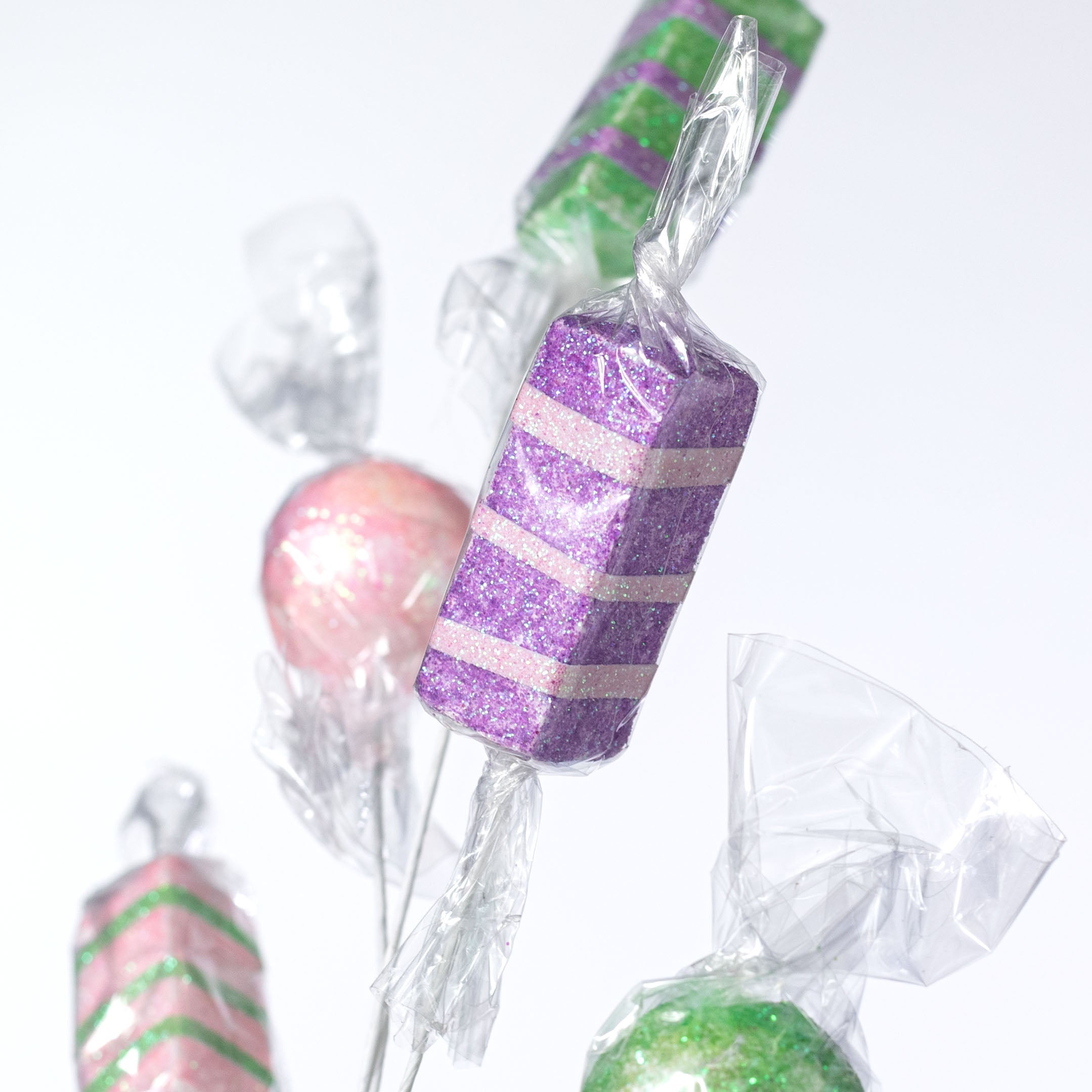 29" Wrapped Candy Spray: Pink, Lavender & Mint