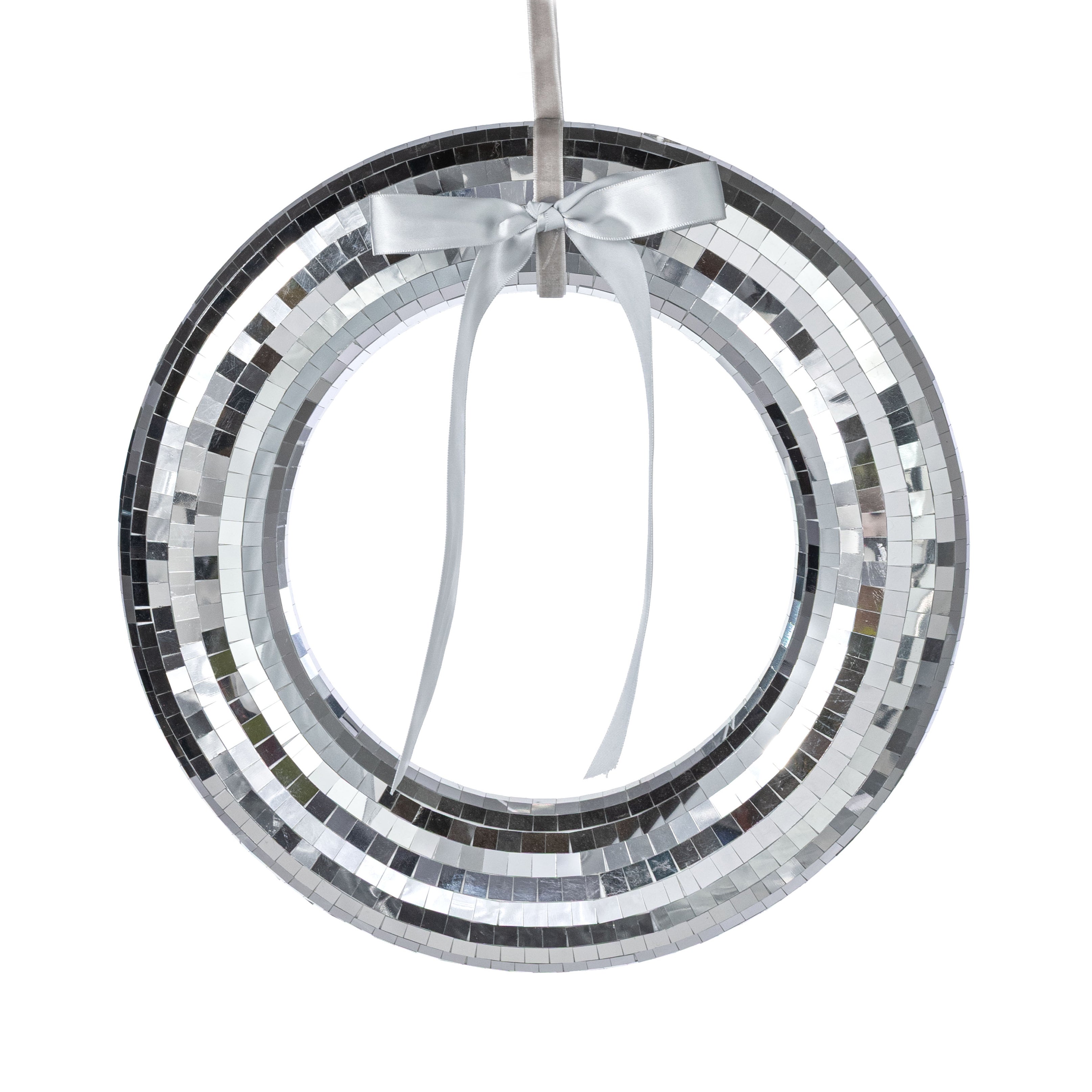 11.5" Mirror Disco Ball Wreath Ornament