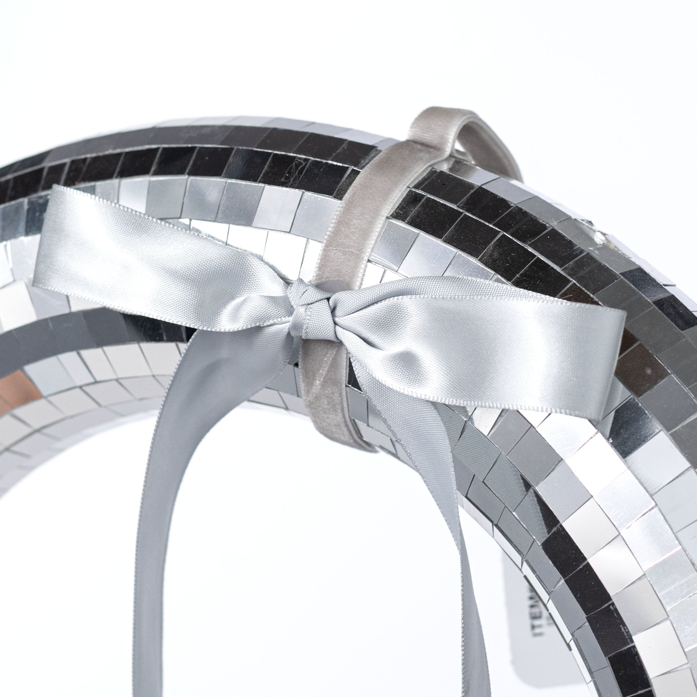 11.5" Mirror Disco Ball Wreath Ornament