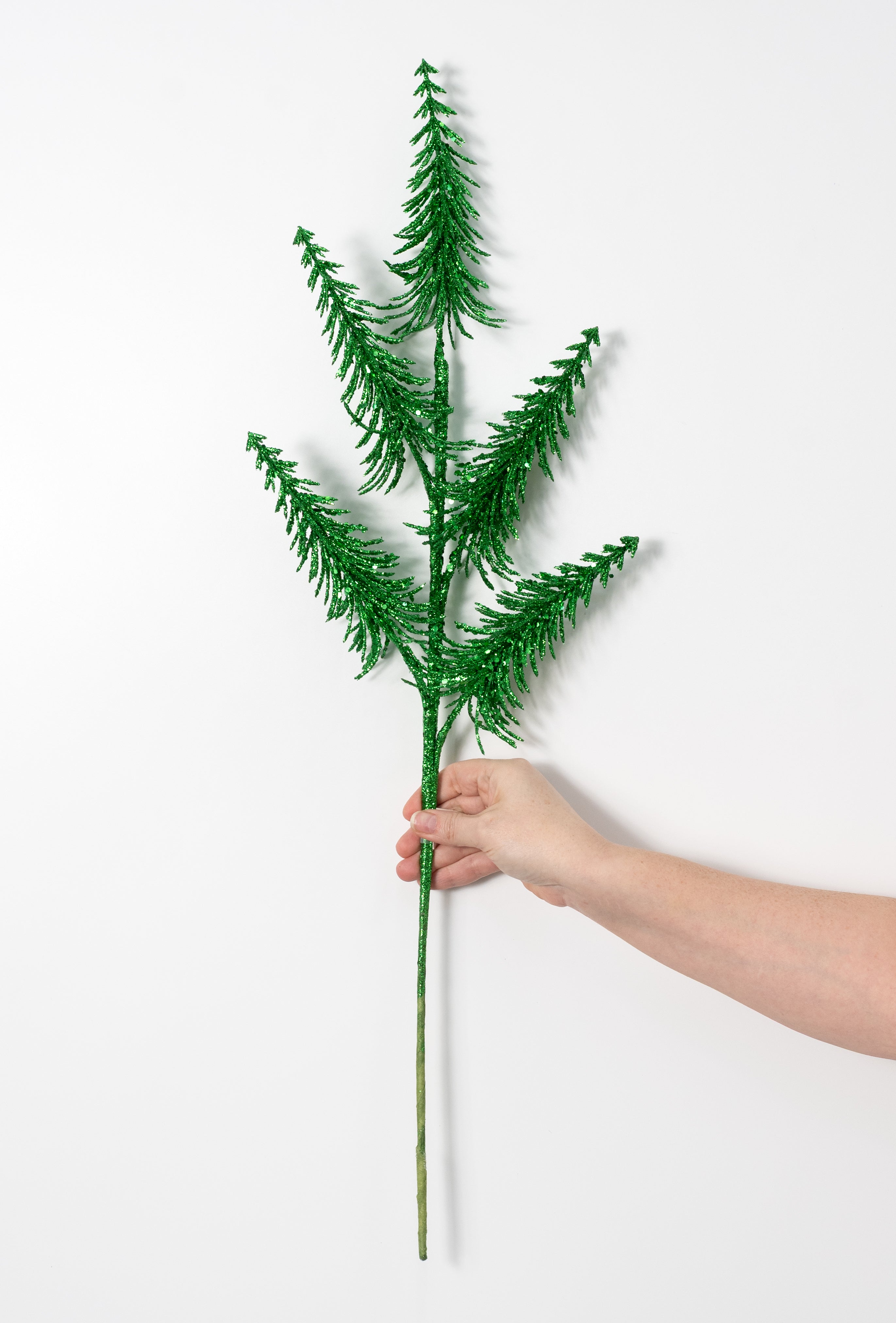 29" Glittered Christmas Trees Spray