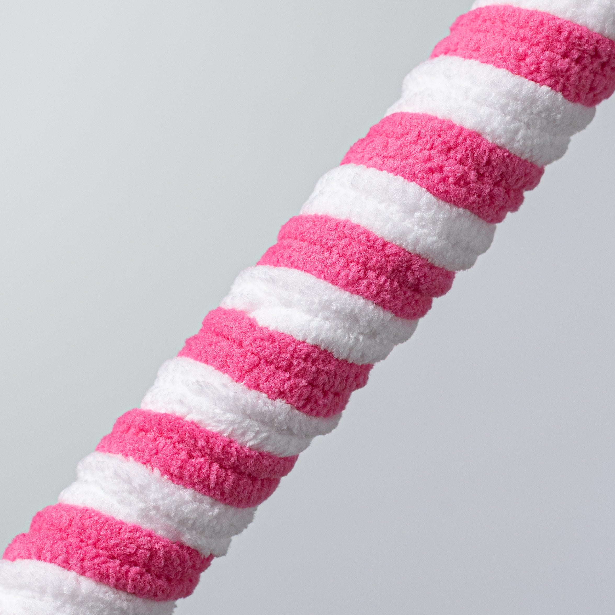 28" Velvet Peppermint Candy Cane Stick: Pink & White
