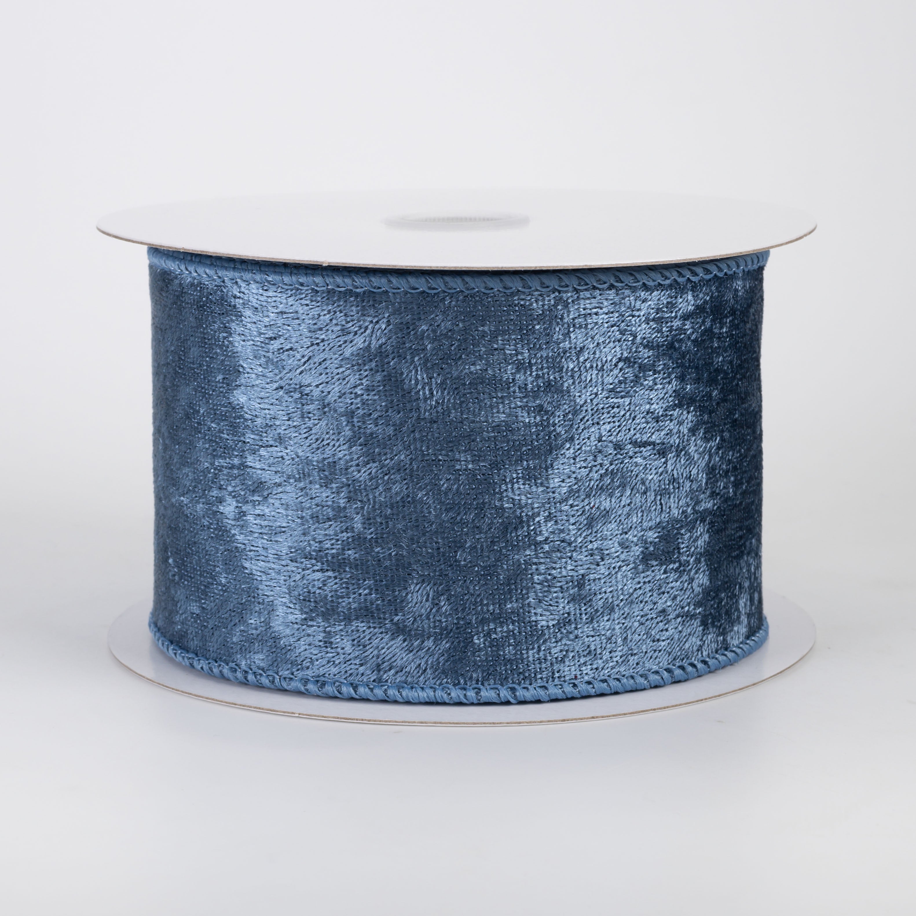 2.5" Lush Velvet Ribbon: Dusty Blue (10 Yards)