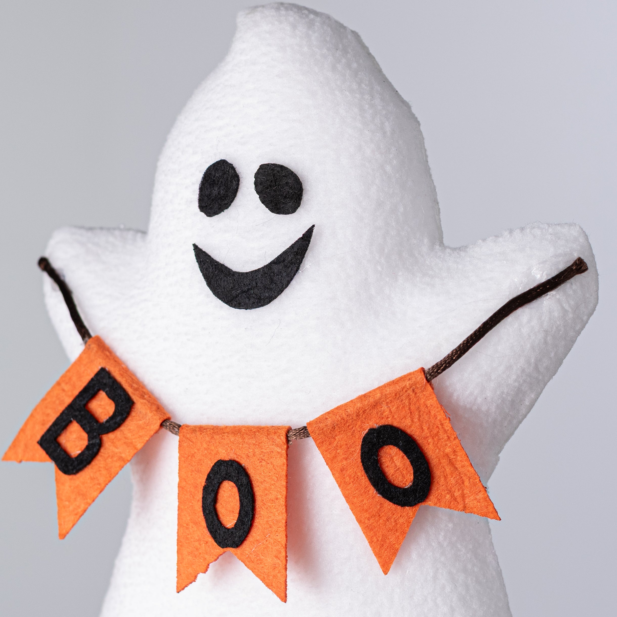 22" Plush Boo Banner Ghost Pick
