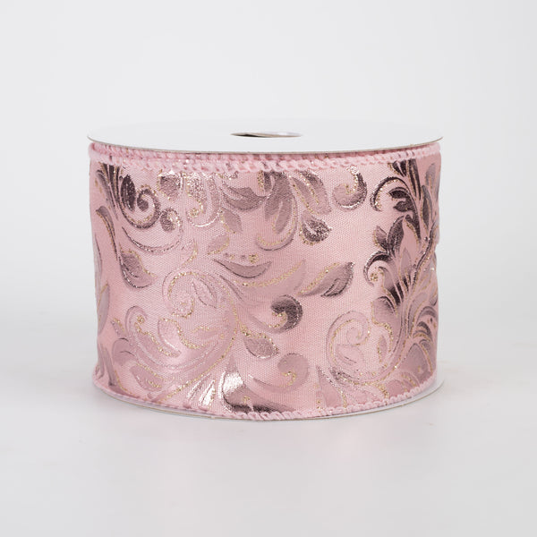 フローラルリボン　　ピンク フローラルリボンピンク