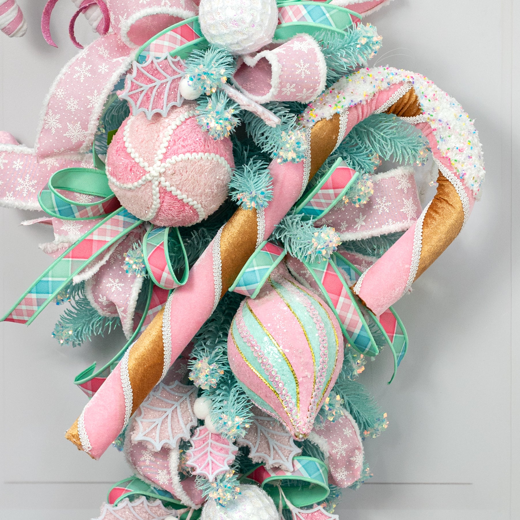 19" Oversized Dipped Gingerbread Candy Cane