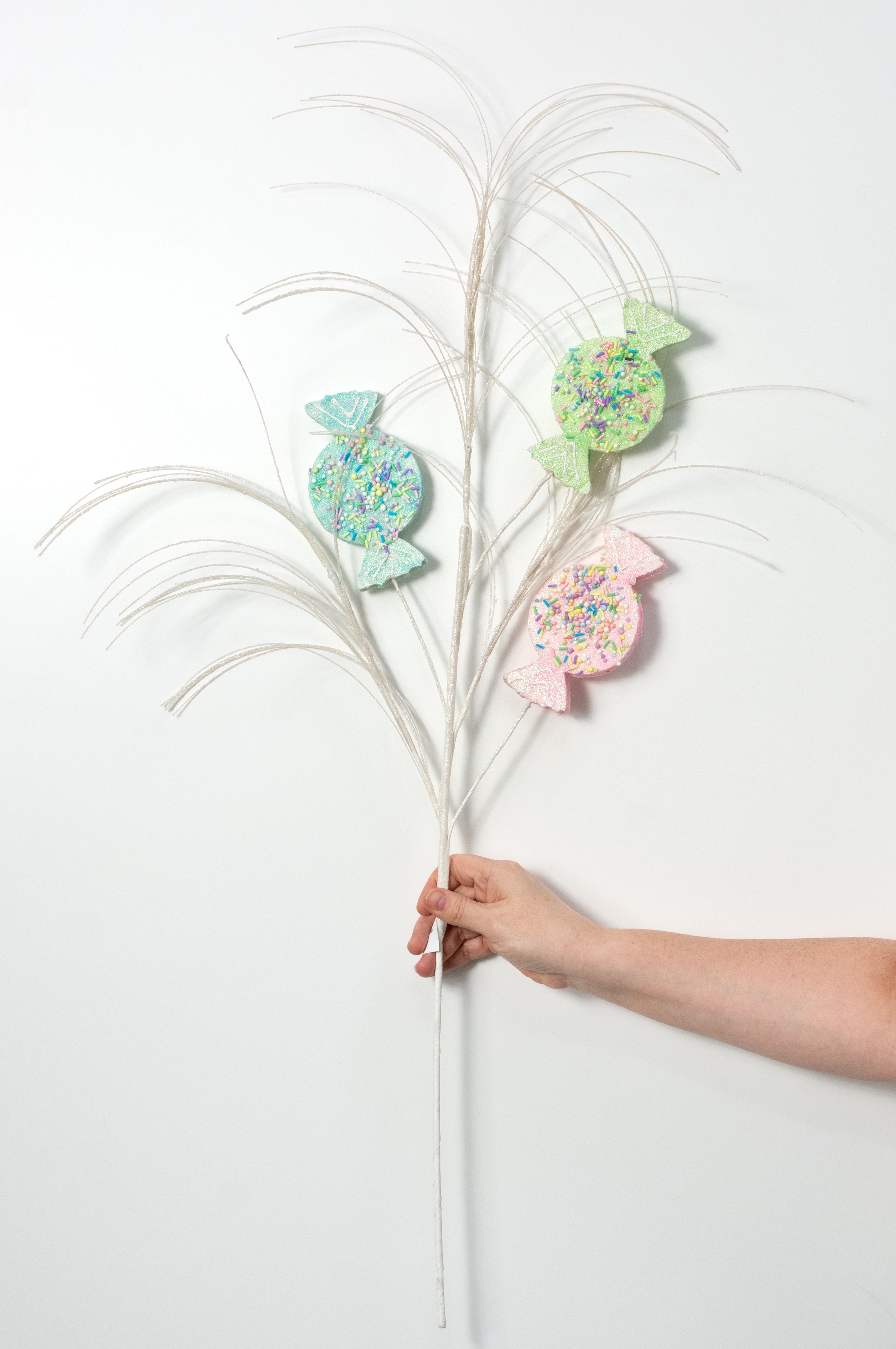 32" Pastel Sprinkle Wrapped Candy Spray