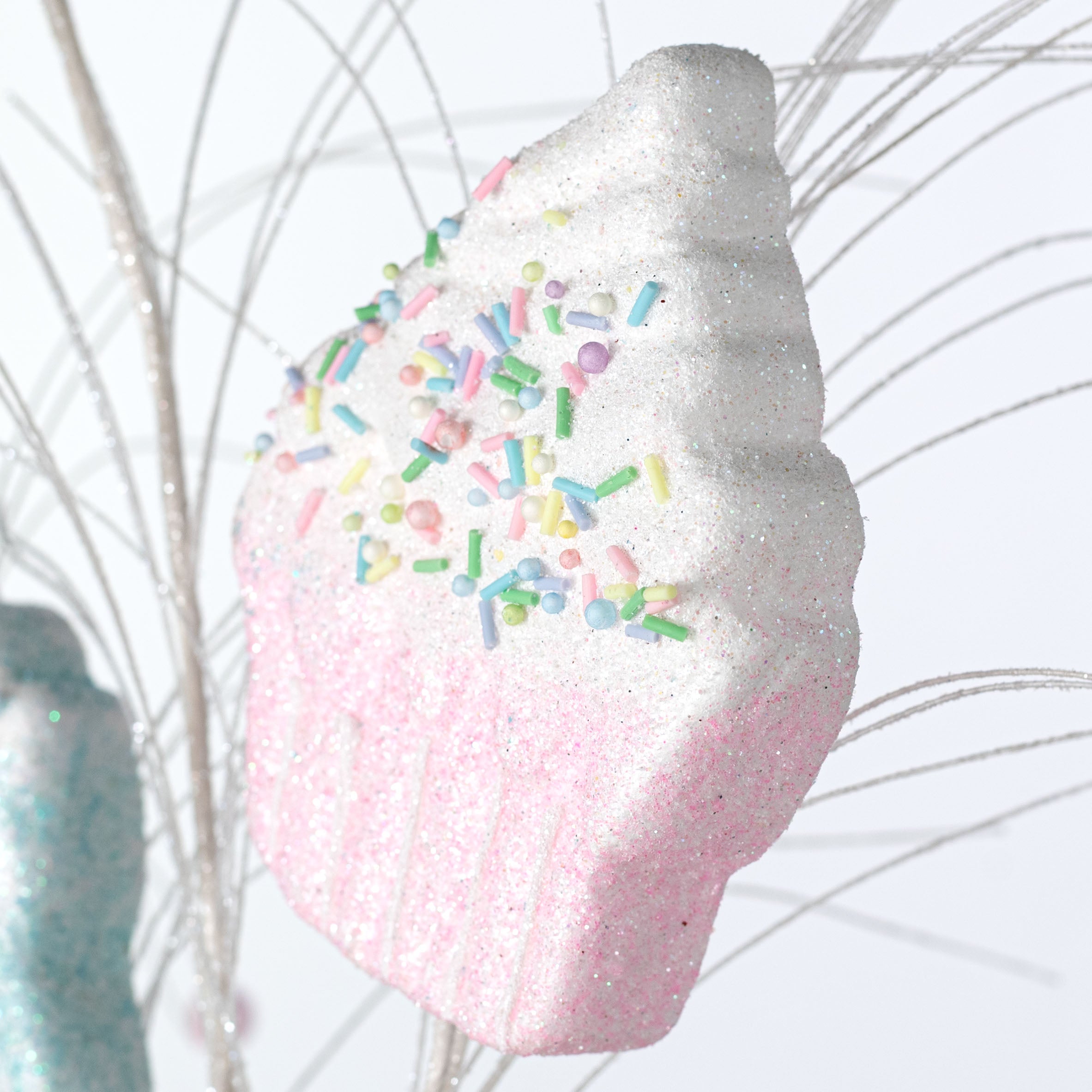 37" Pastel Sprinkle Cupcake Spray: Pink & Blue