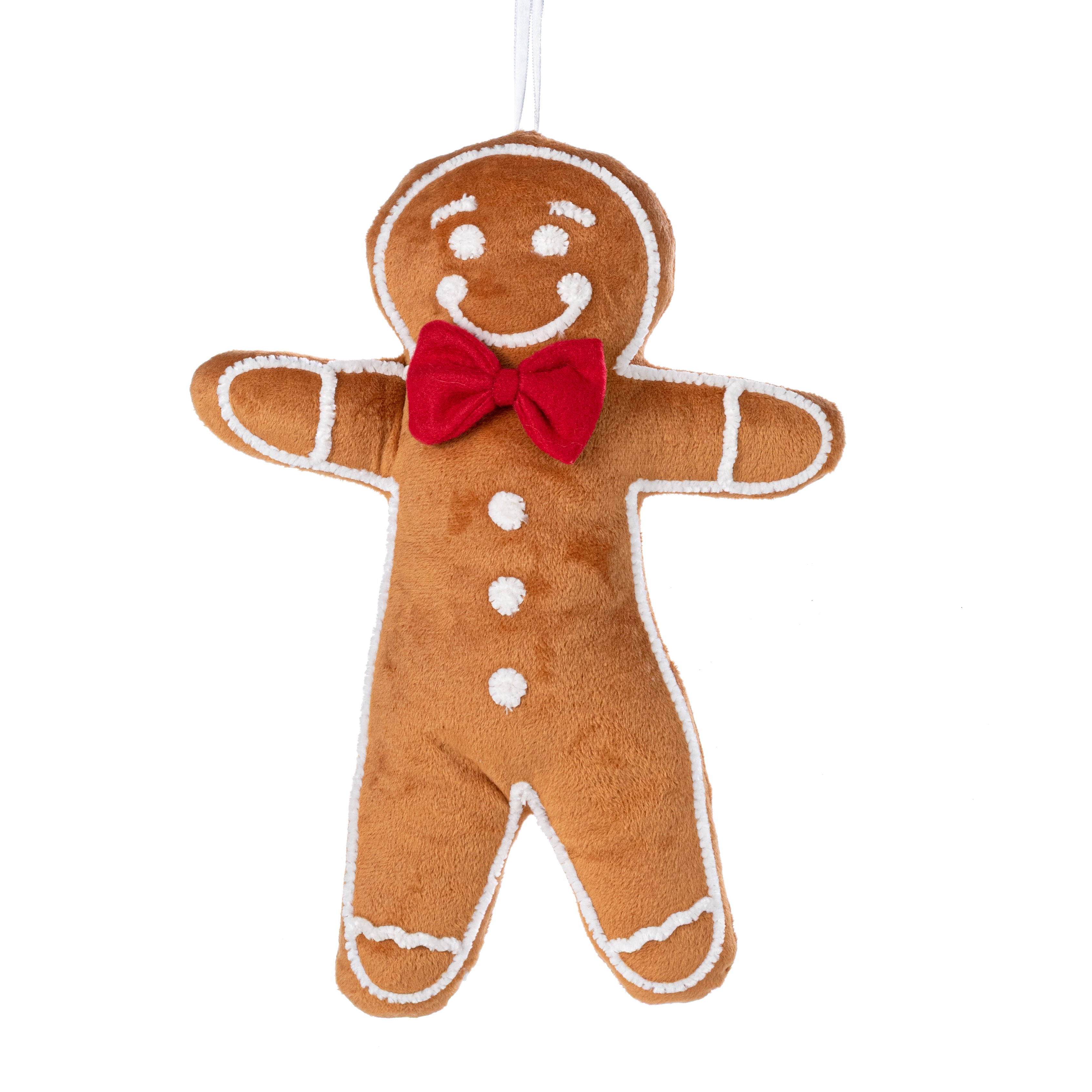 12.75" Plush Gingerbread Man Ornament