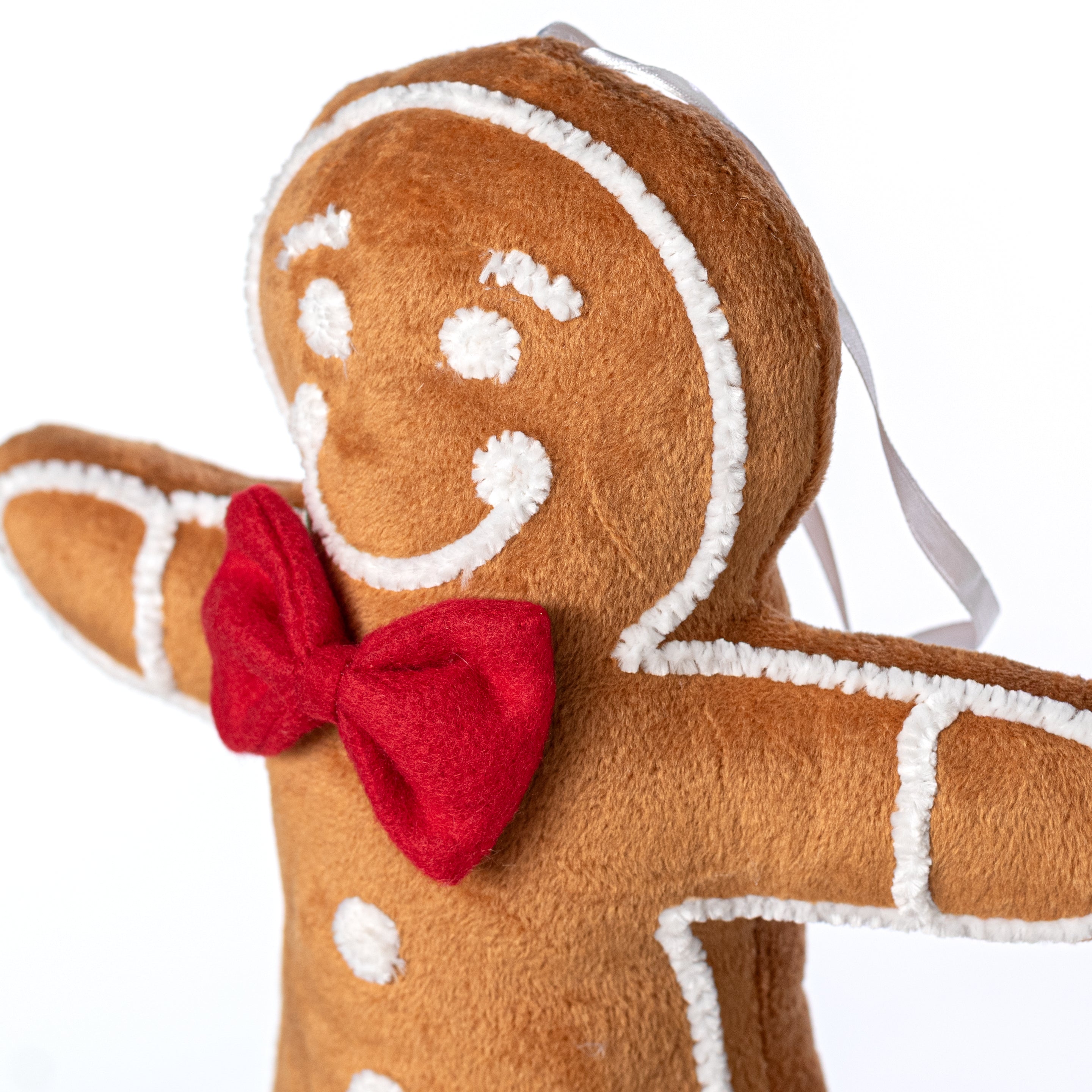 12.75" Plush Gingerbread Man Ornament
