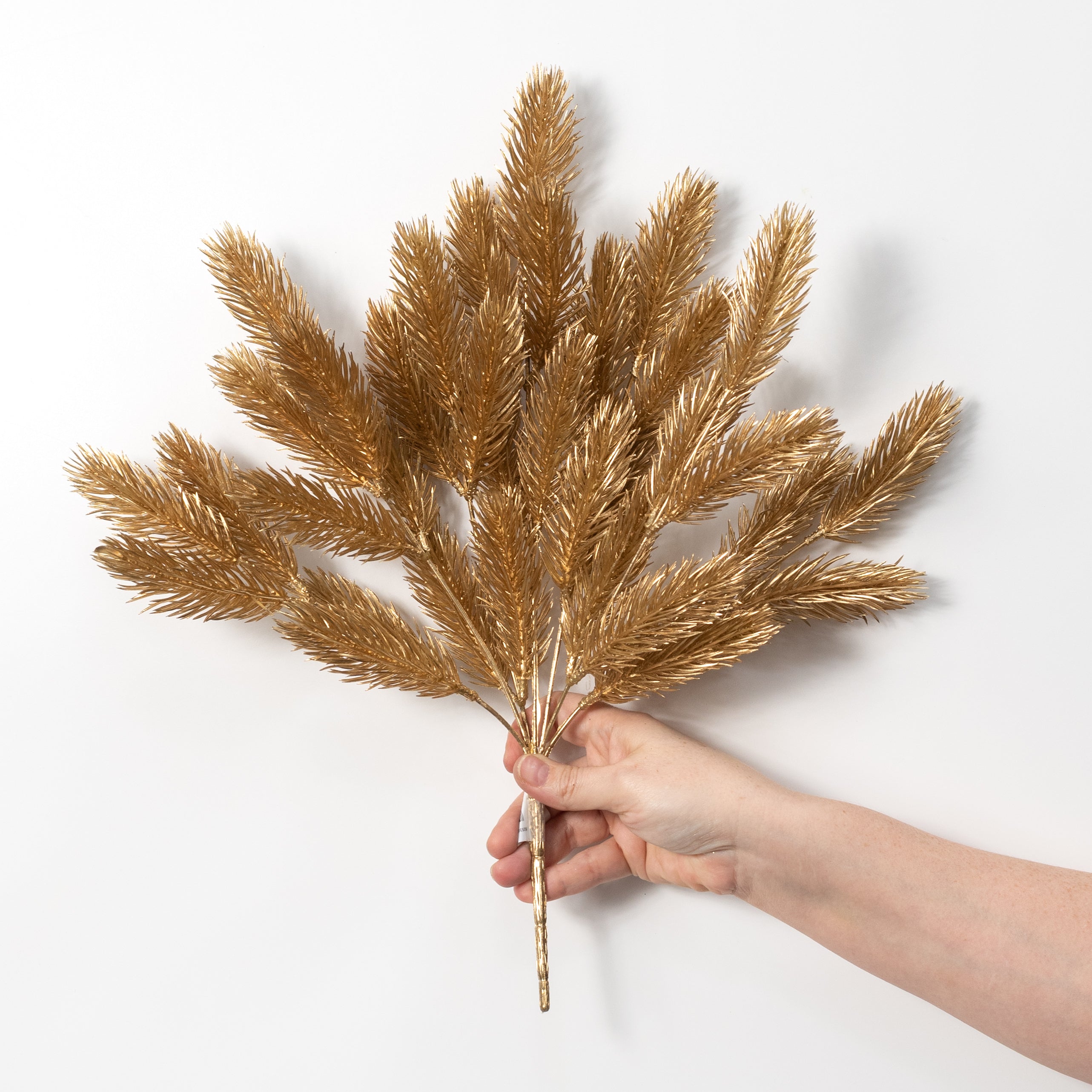 18" Pine Bush: Matte Metallic Gold