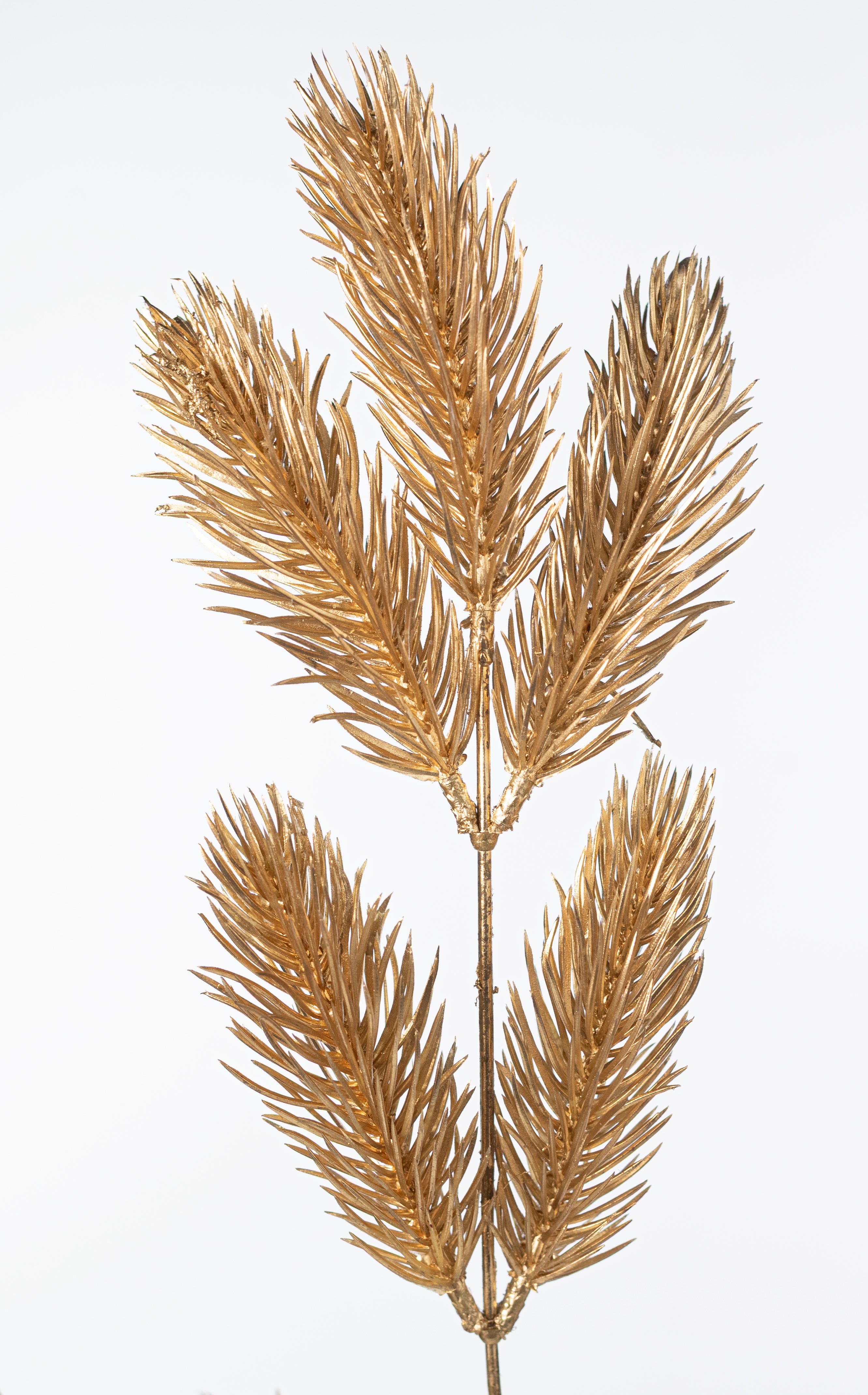 18" Pine Bush: Matte Metallic Gold