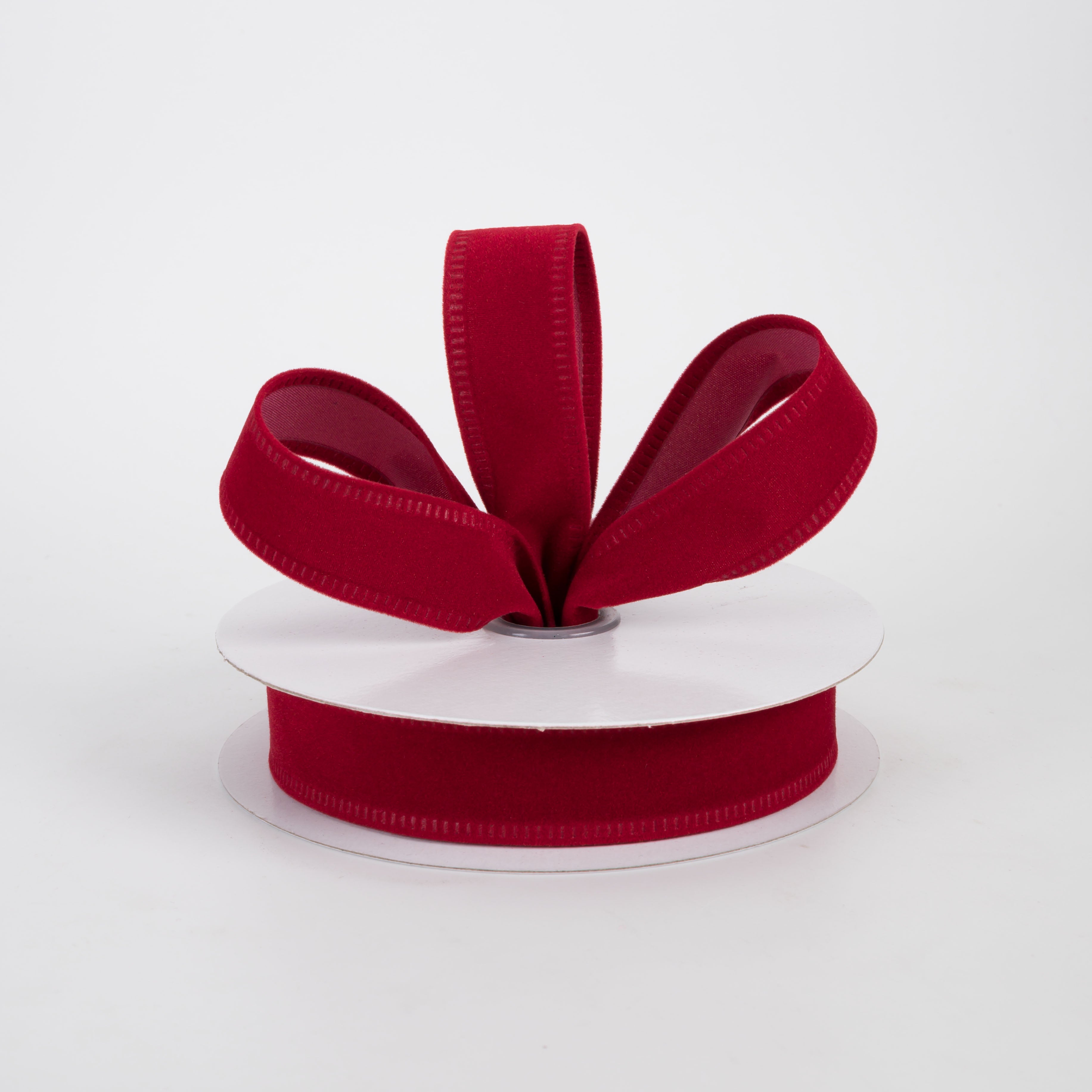 7/8" Value Velvet Ribbon: Dark Red (10 Yards)