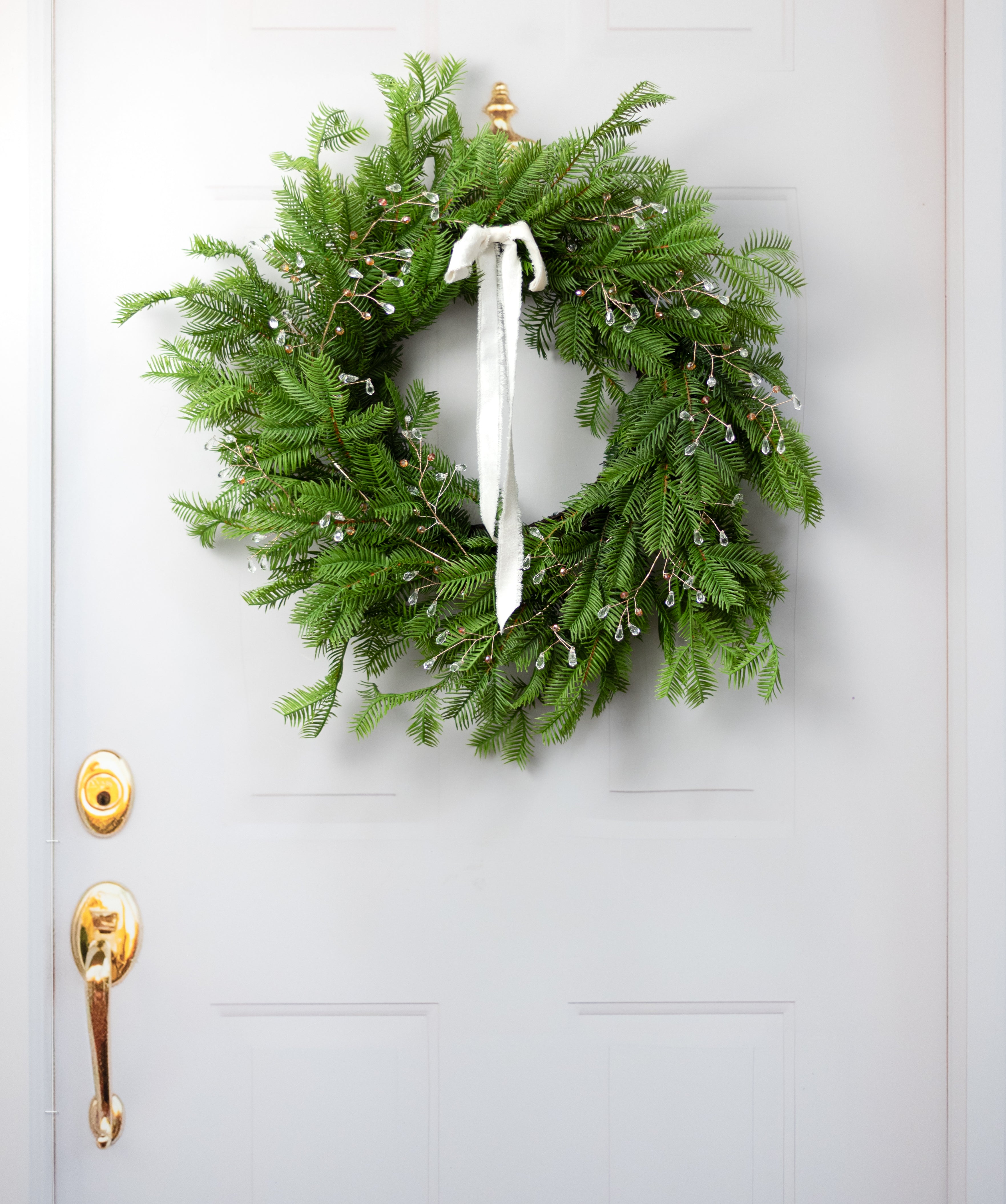 48" Crystal Acrylic Jewel Garland: Clear & Gold