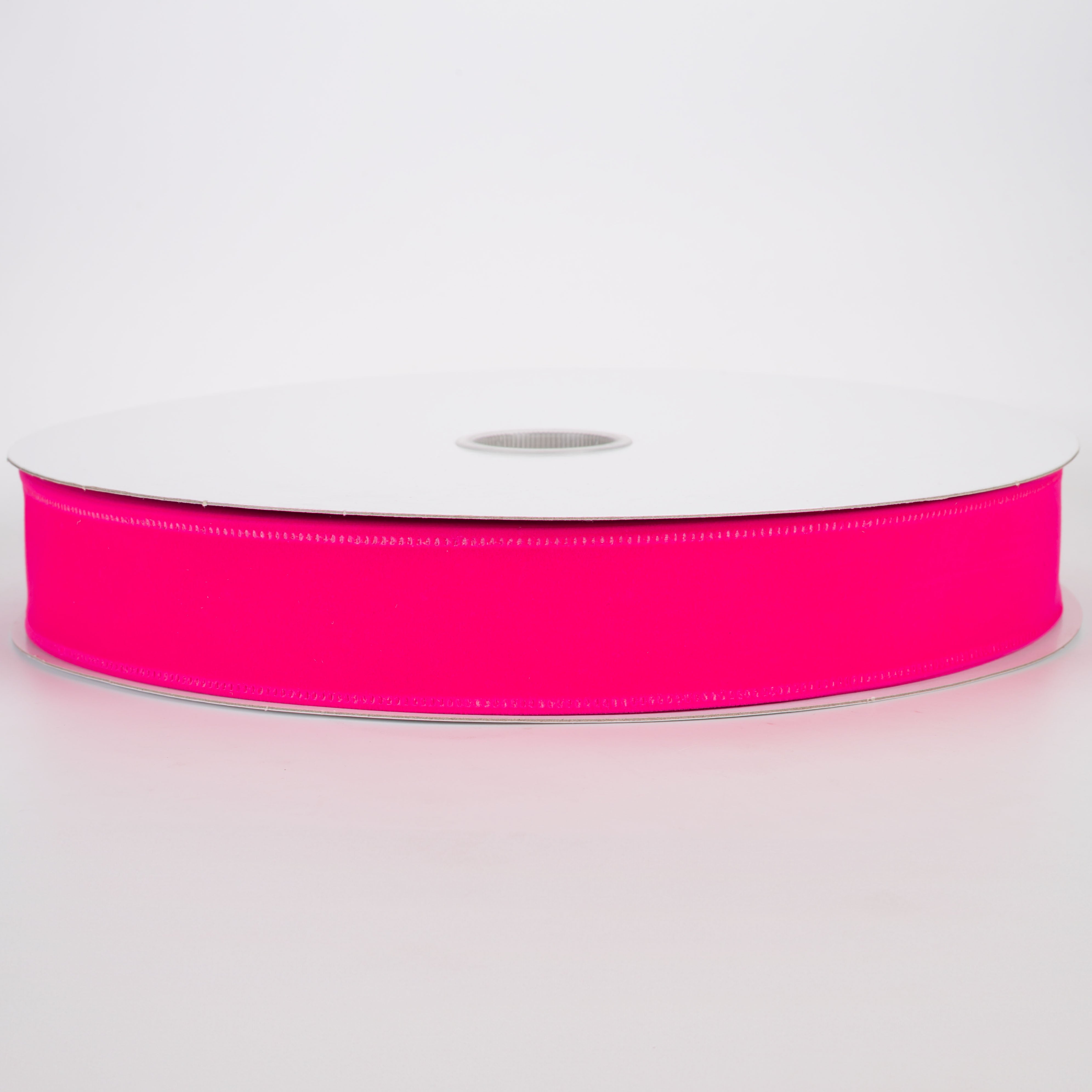1.5" Value Velvet Ribbon: Neon Hot Pink (50 Yards)