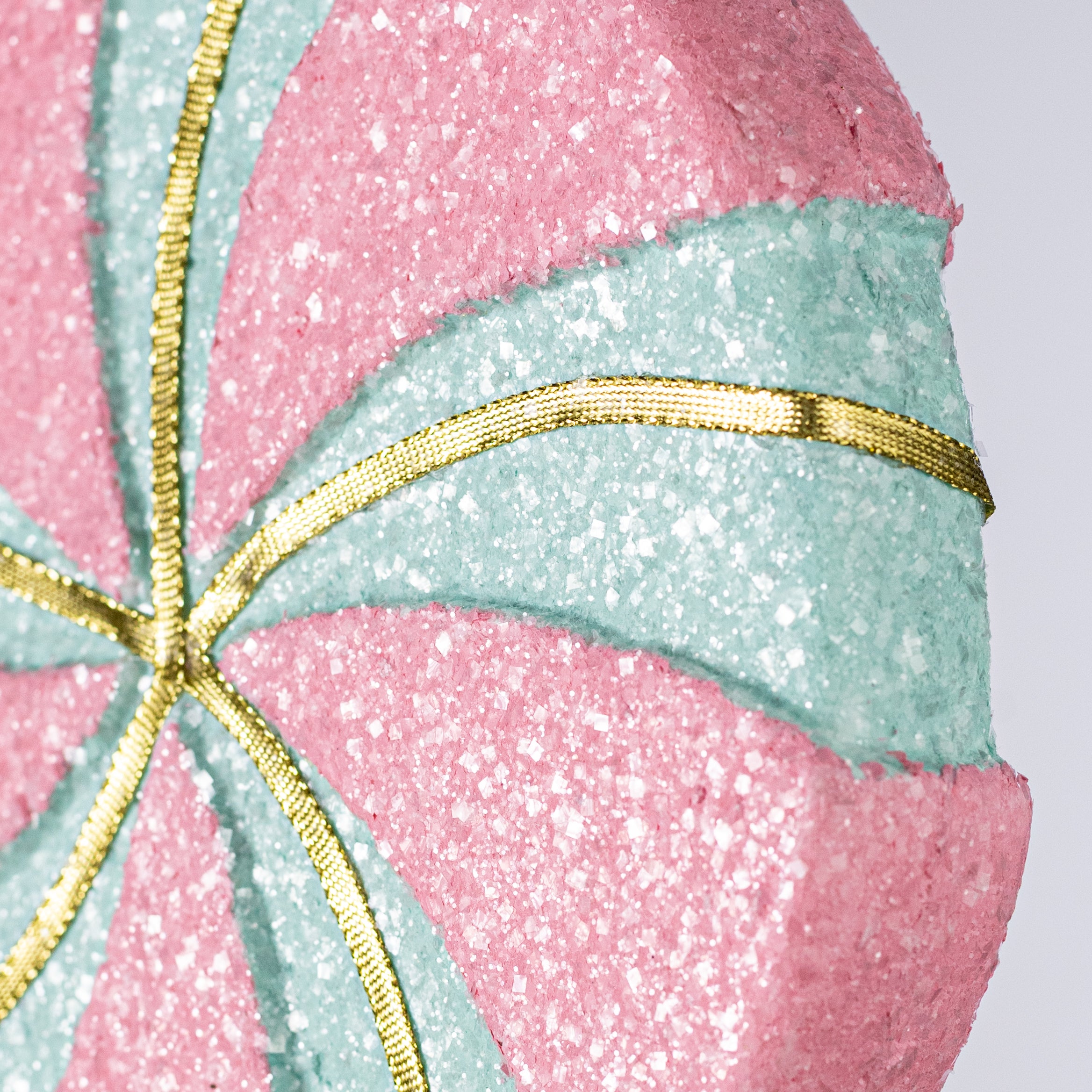 9" x 26" Candy Glittered Lollipop Spray: Mint Blue & Pink
