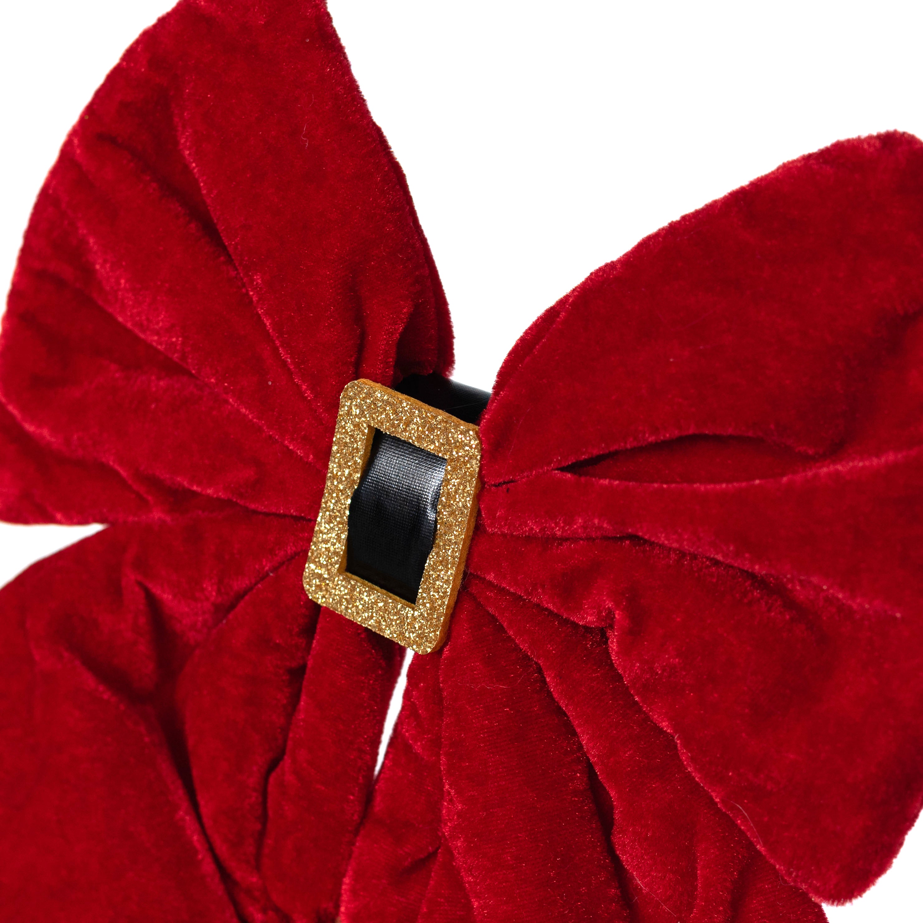 11" Santa Clause Bow Decoration