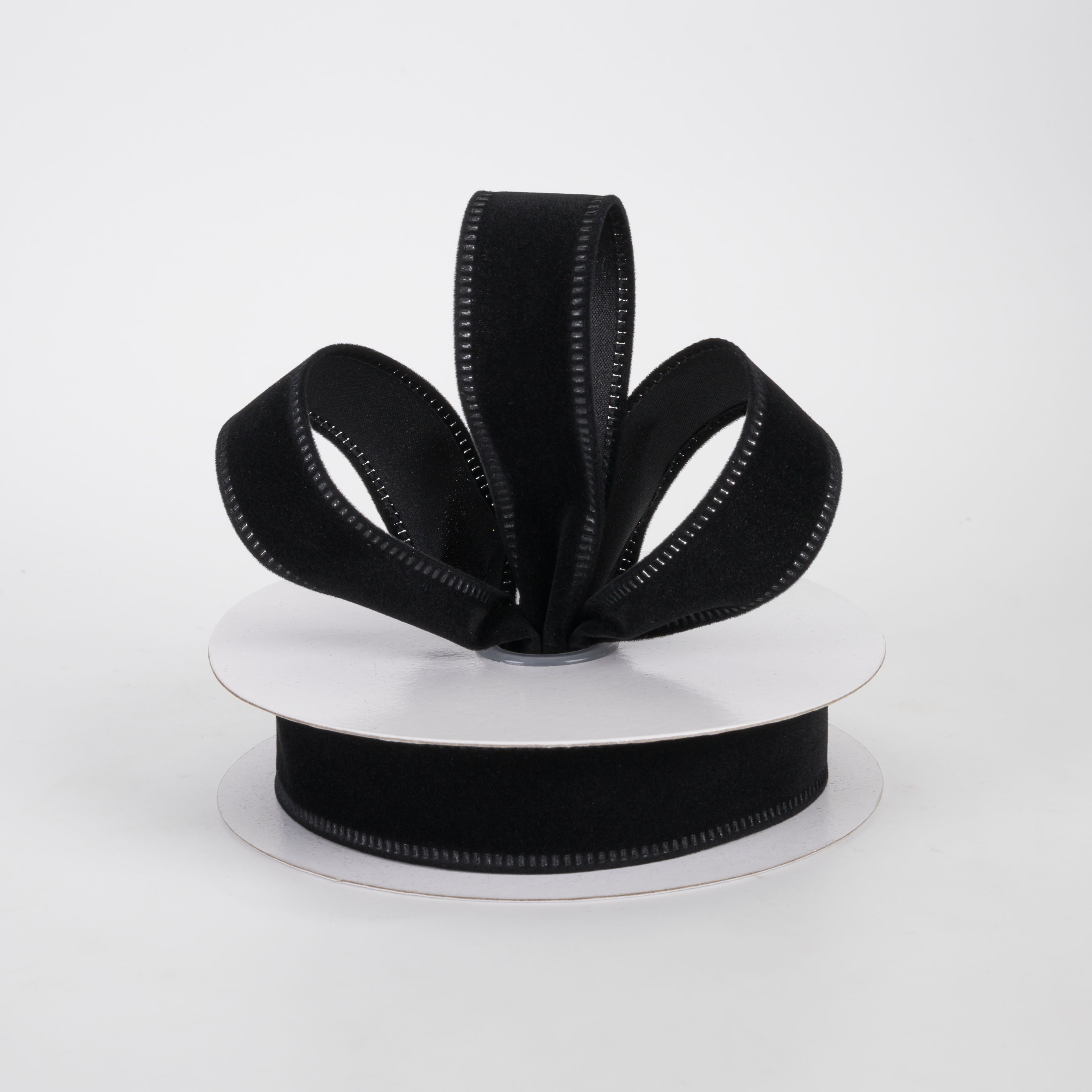 7/8" Value Velvet Ribbon: Black (10 Yards)