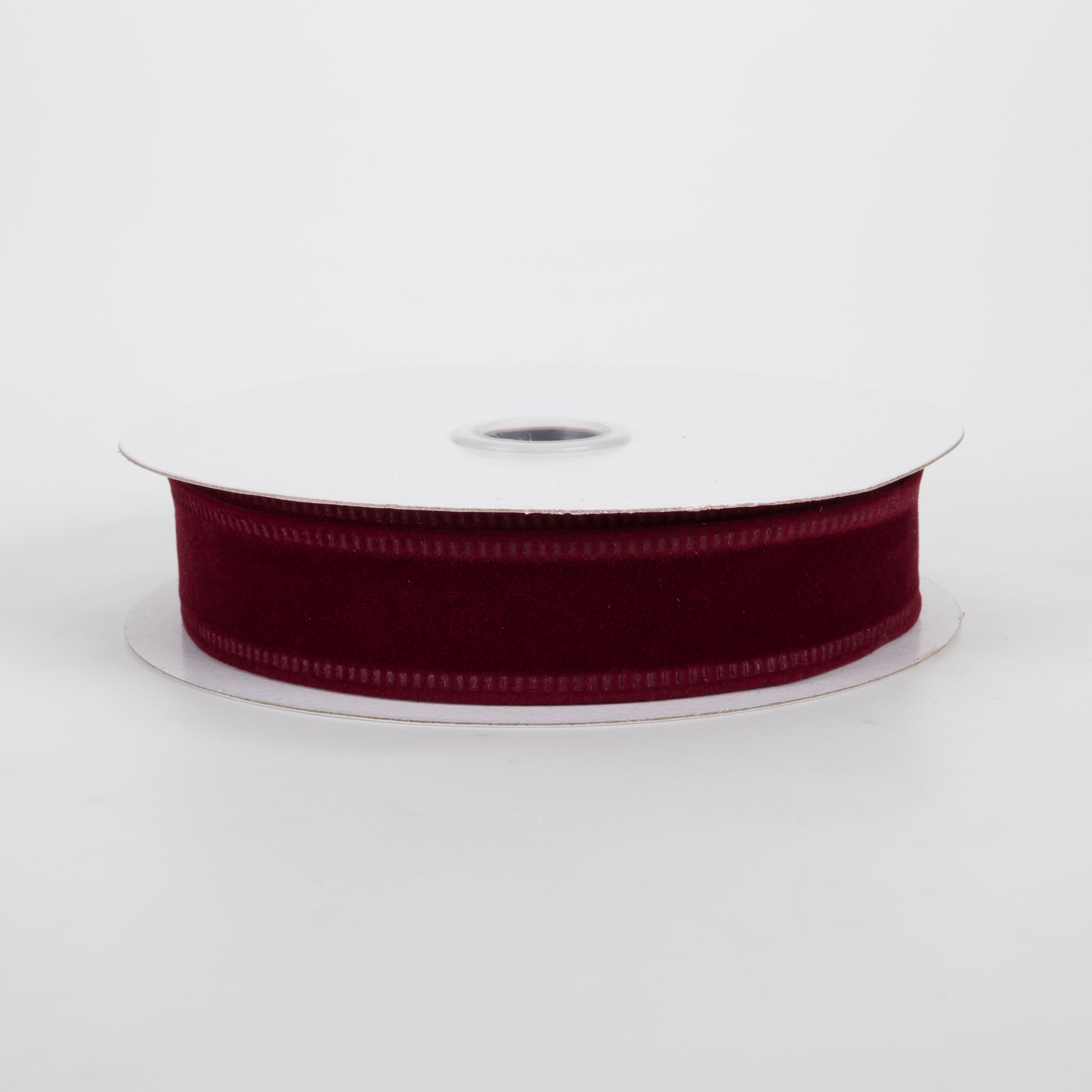 7/8" Value Velvet Ribbon: Burgundy Red (10 Yards)