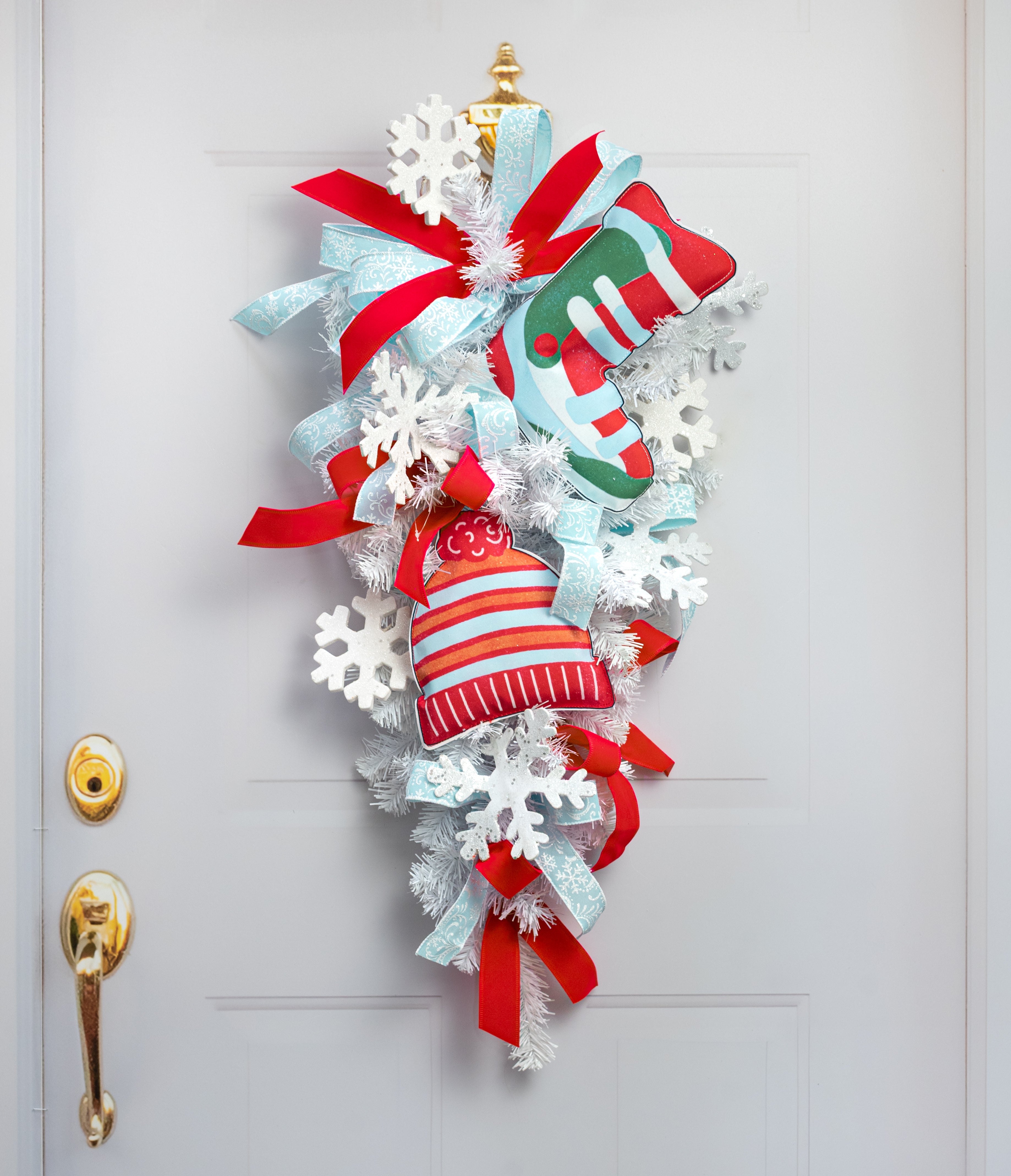 10" Fabric Ski Boot Ornament