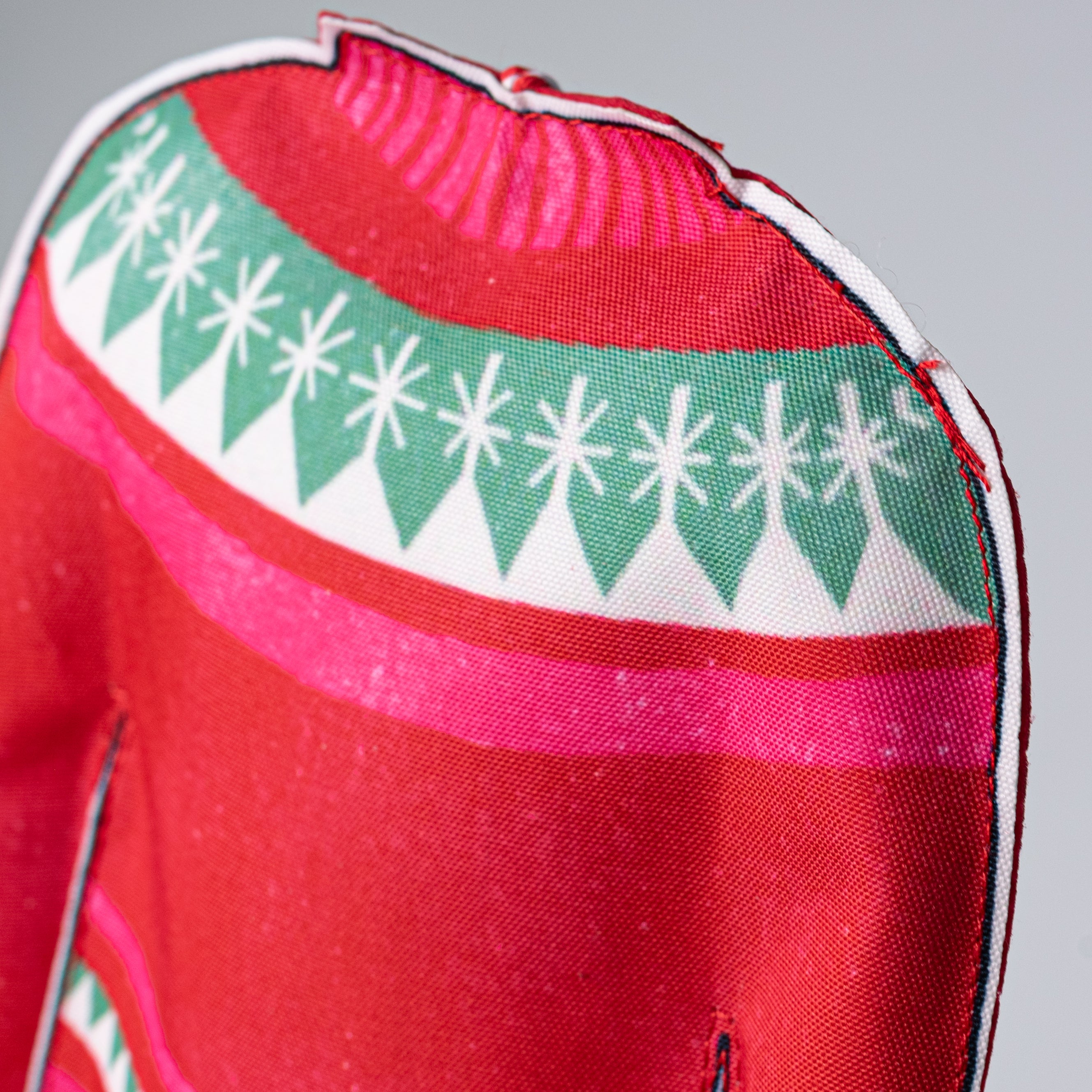 8" Fabric Sweater Ornament: Red & Green