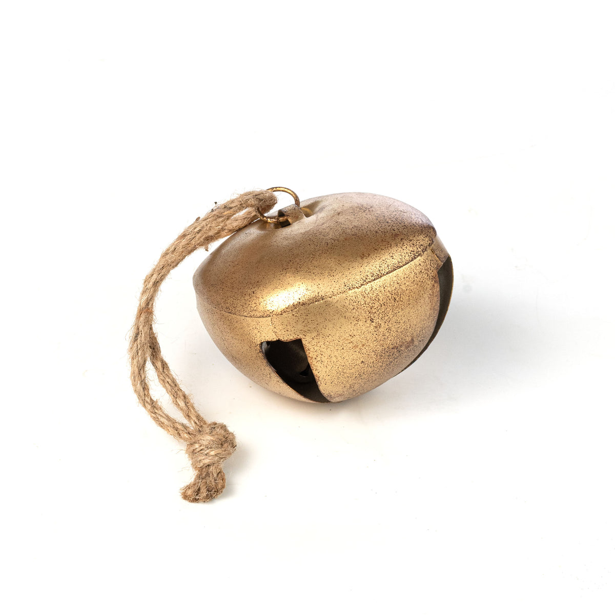 4" Sleigh Bell Ornament: Antique Gold