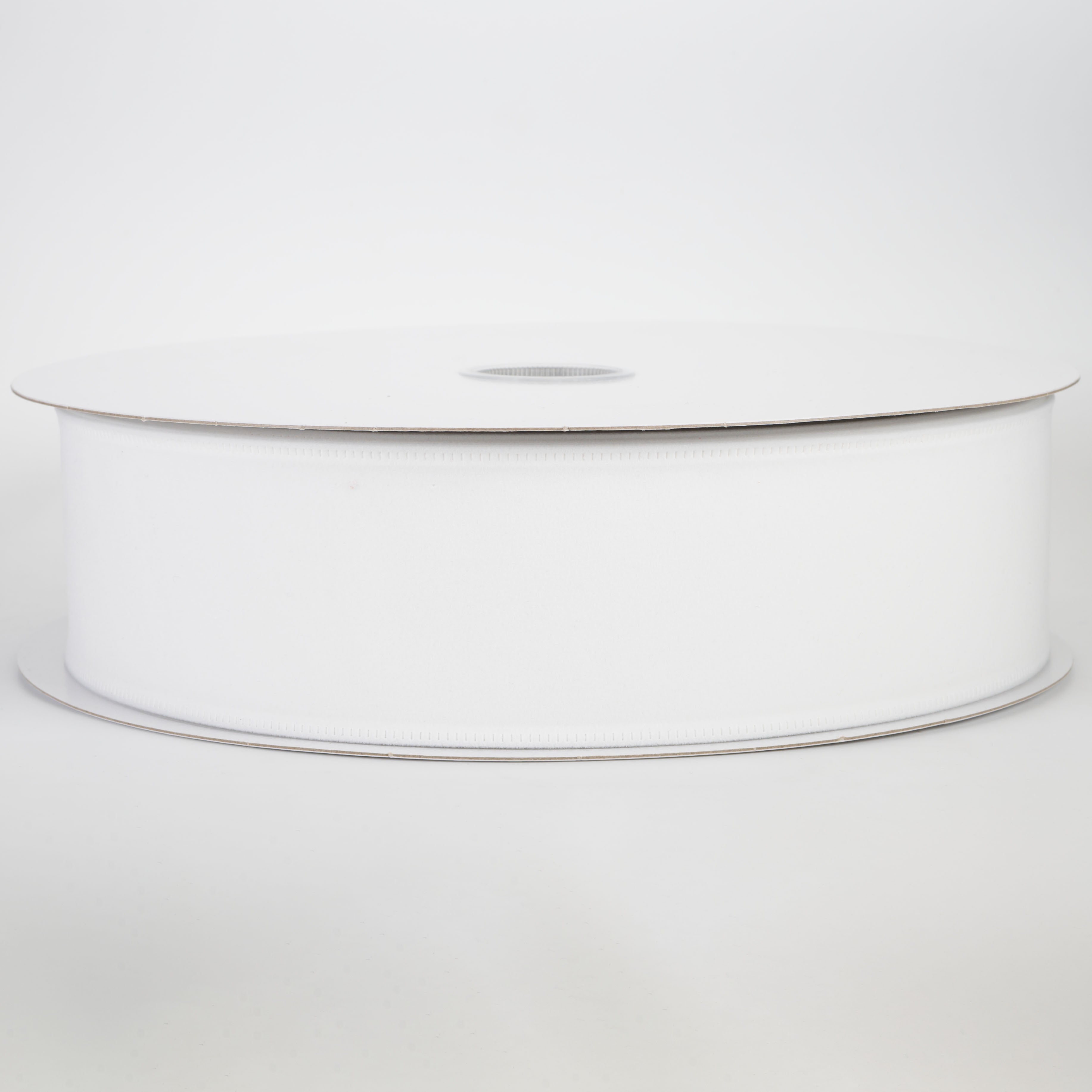 2.5" Value Velvet Ribbon: White (50 Yards)