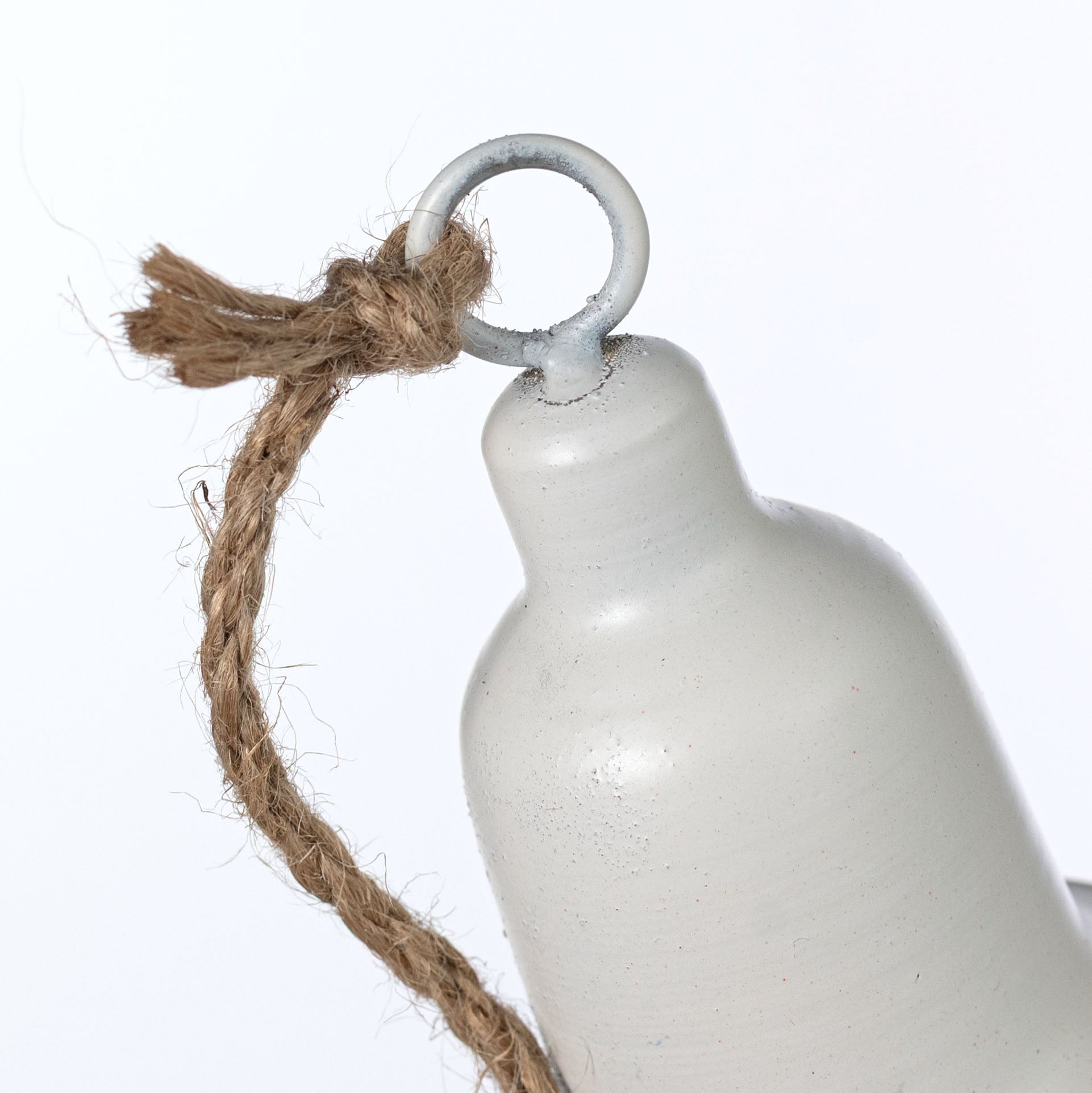 15" Hanging Cottage Bell Cluster: White