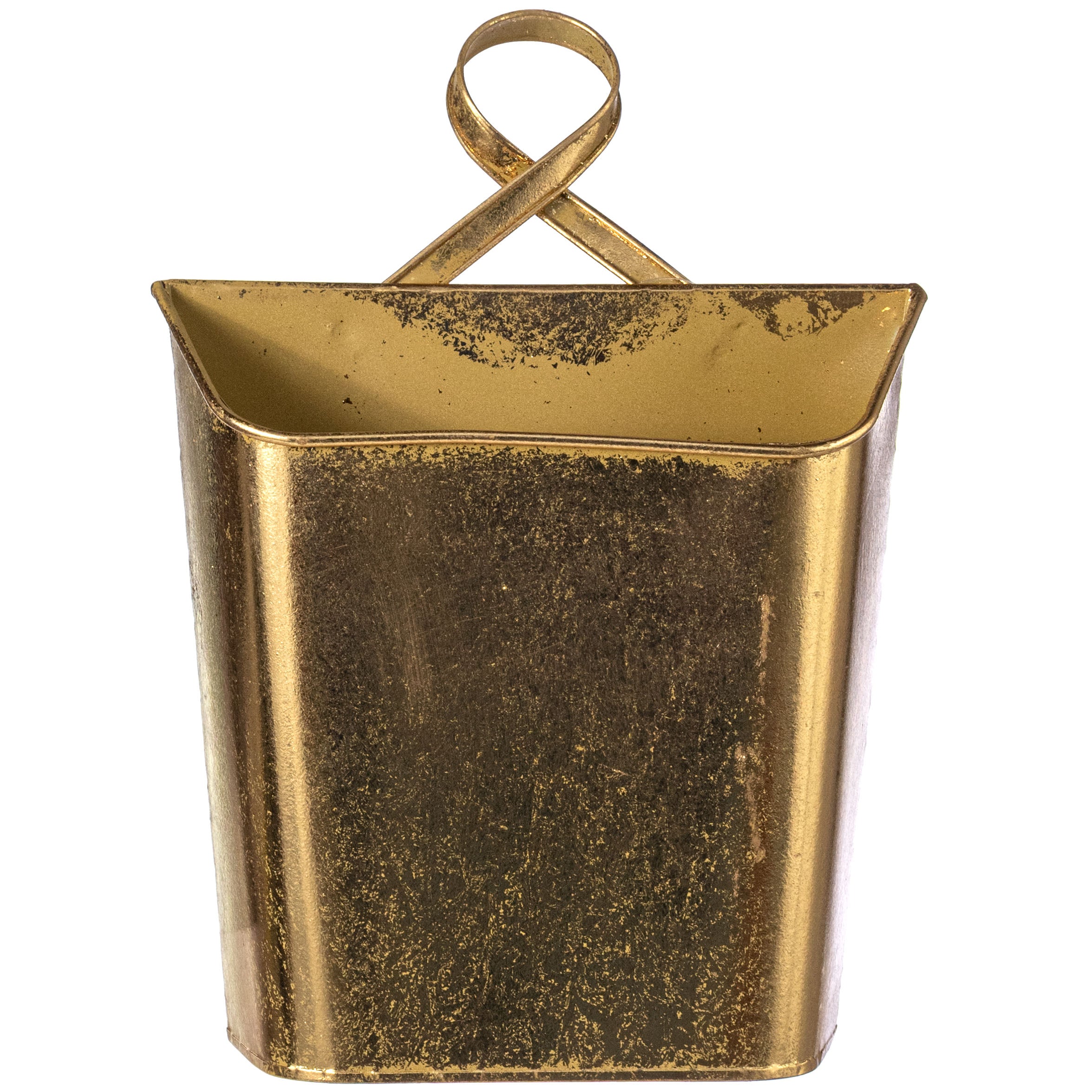 11" Metal Wall Pocket: Dazzling Gold