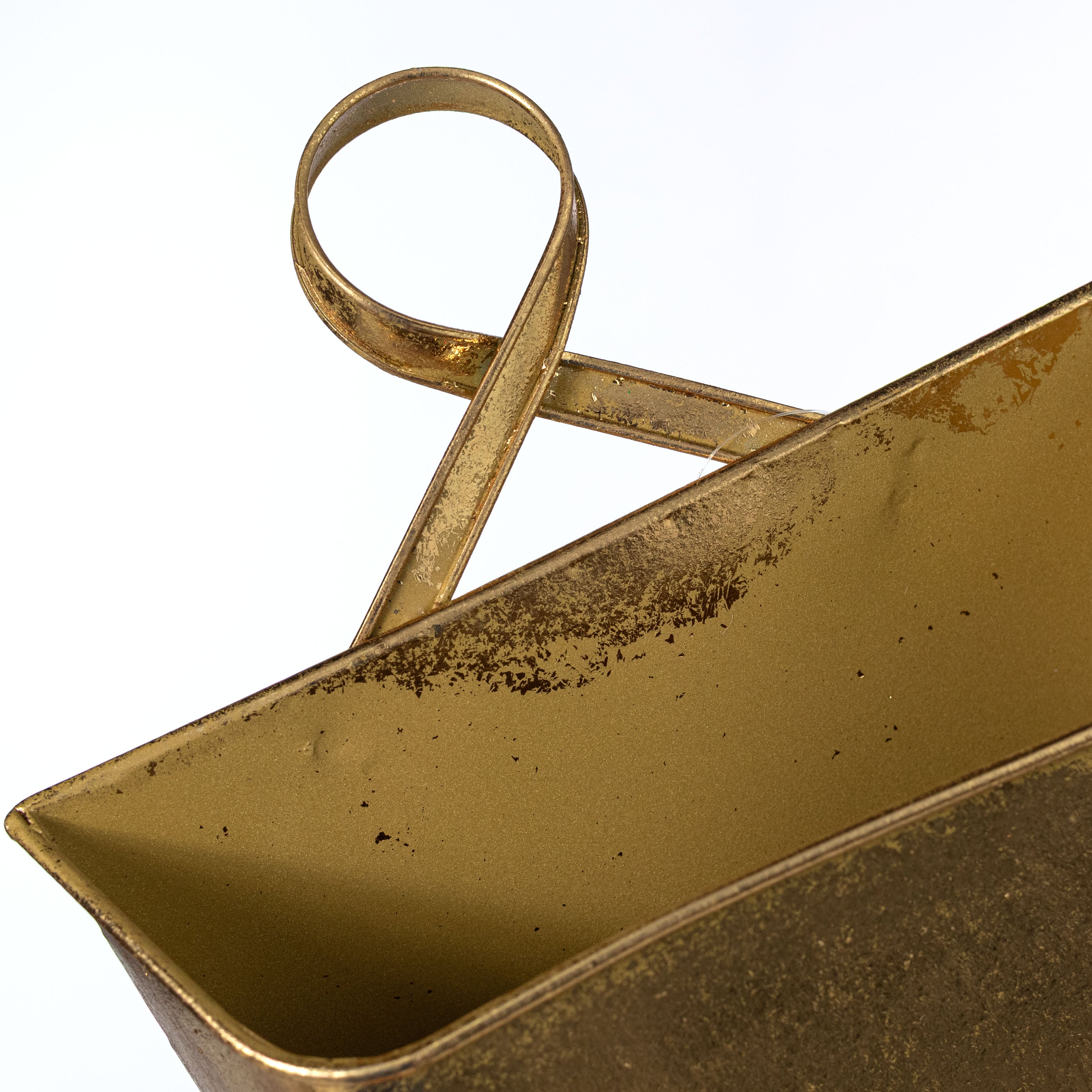 11" Metal Wall Pocket: Dazzling Gold