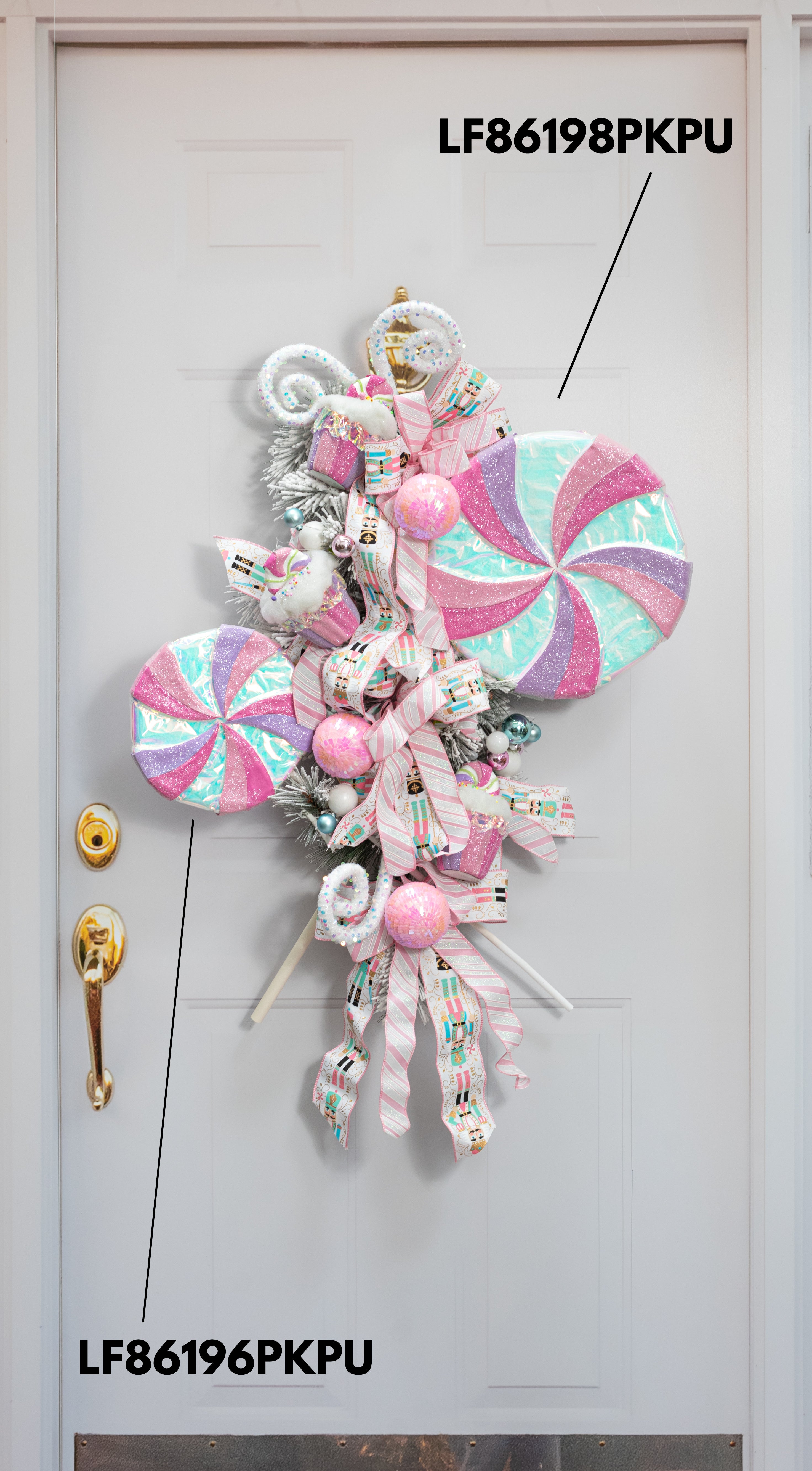 13" x 33" Iridescent Lollipop Pick: Pink & Purple