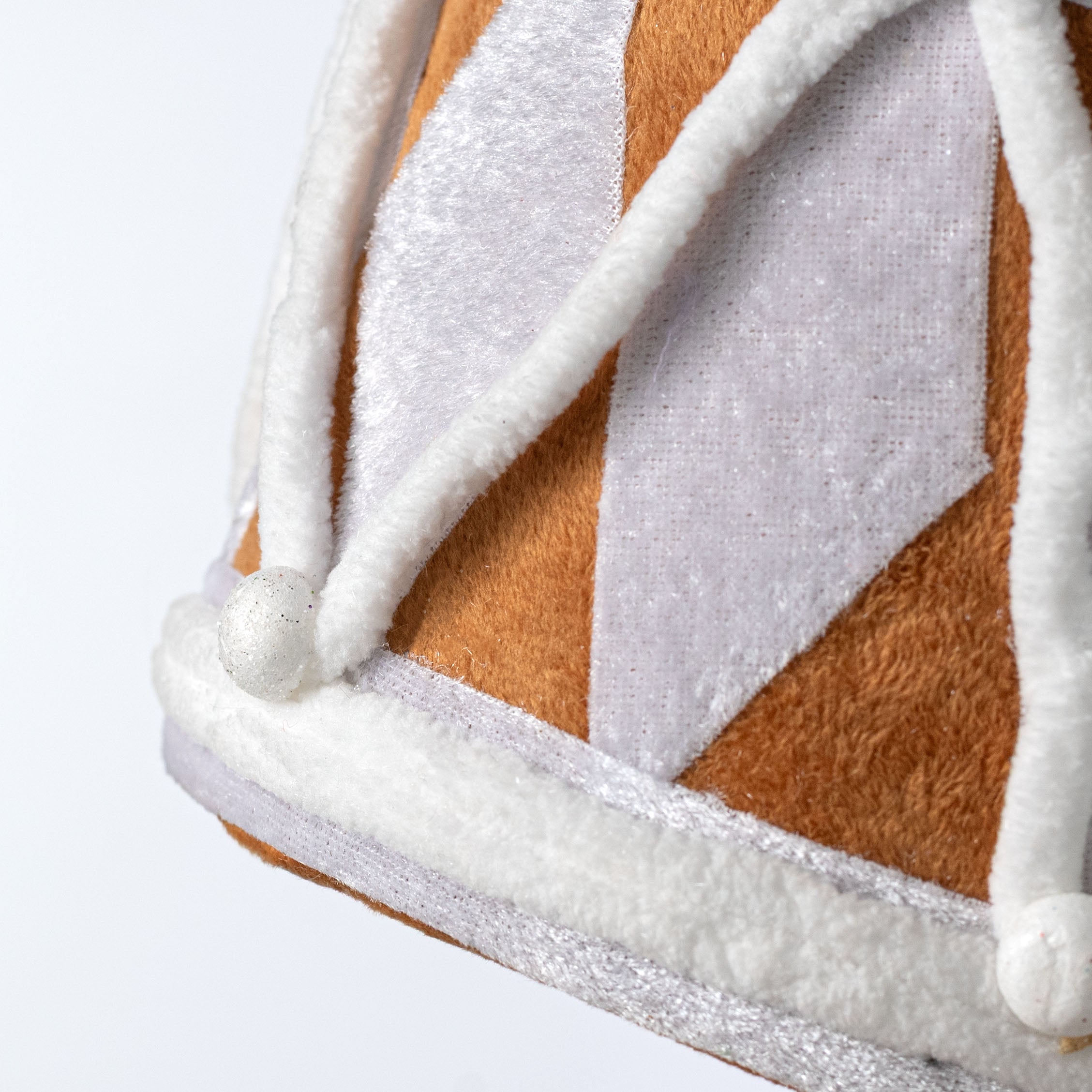 6.5" Gingerbread Nutcracker Drum Ornament