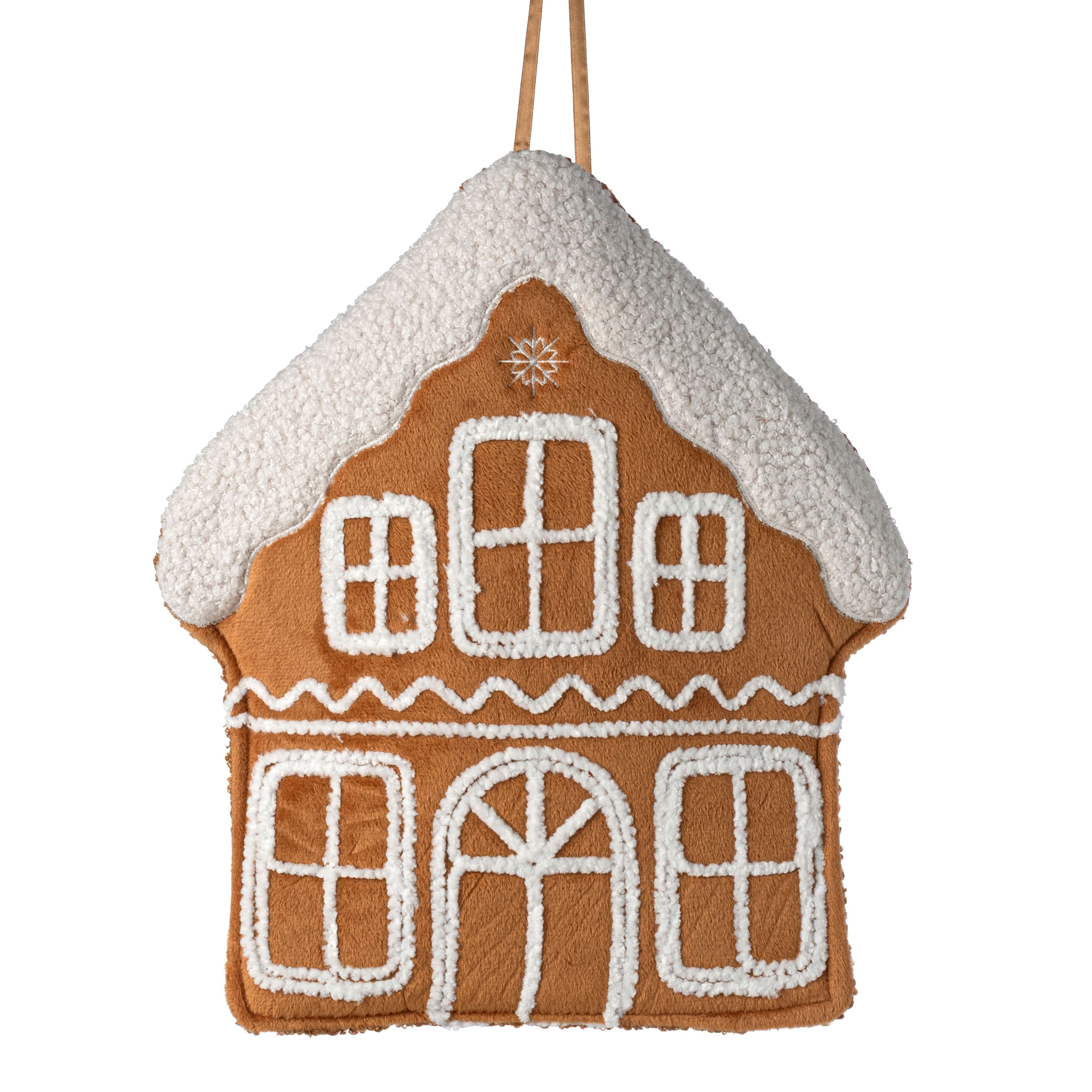 14" Plush Gingerbread House Ornament