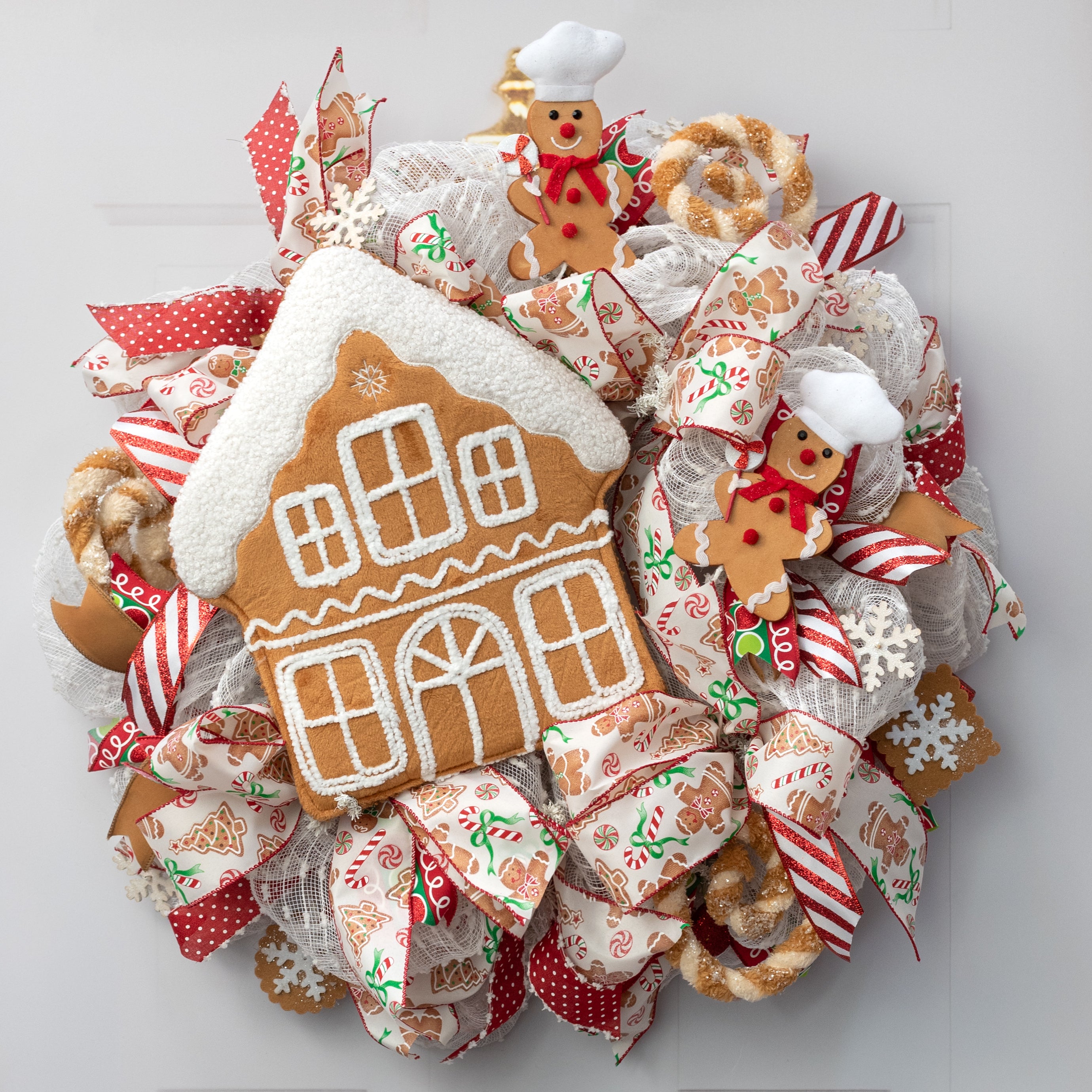 14" Plush Gingerbread House Ornament