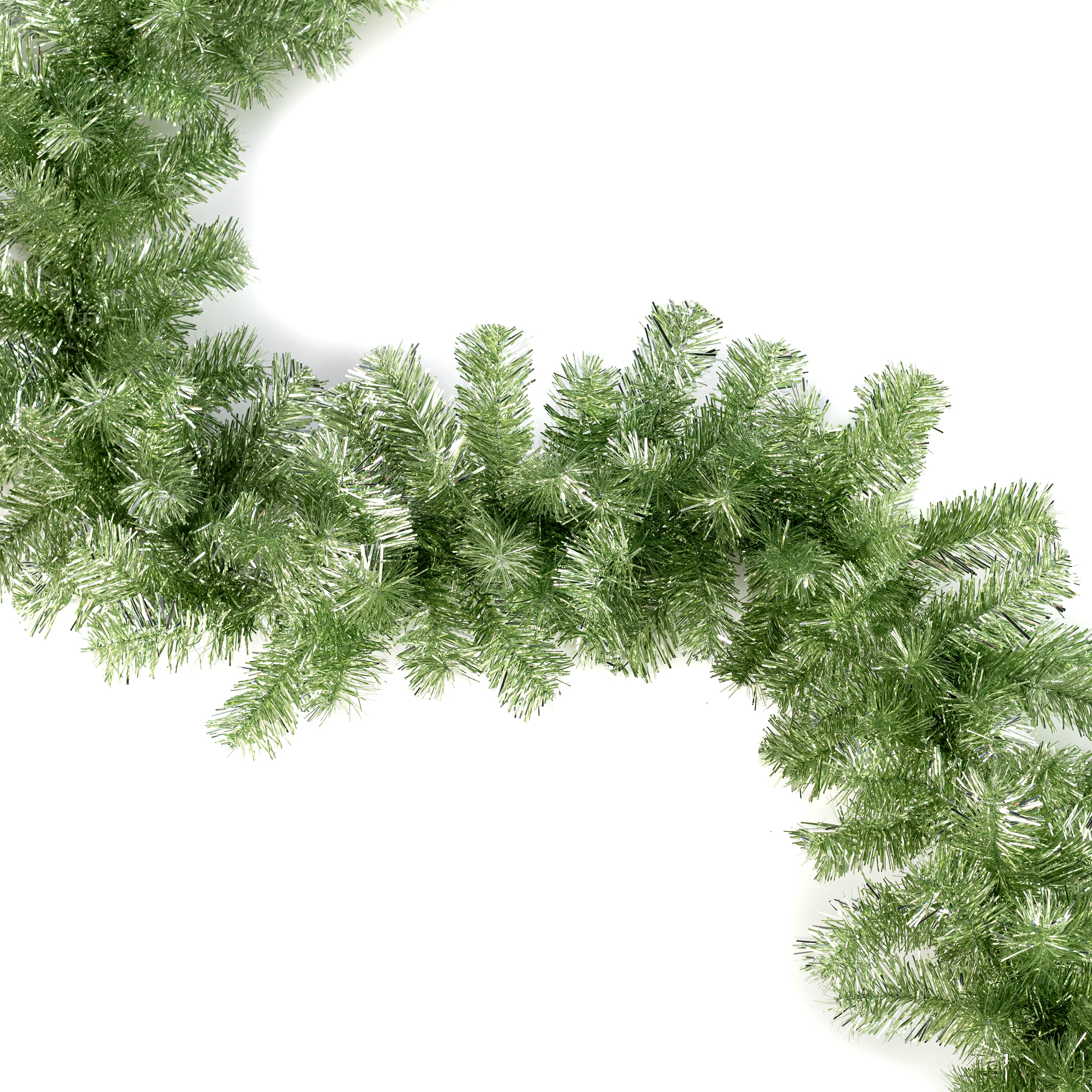 6' Tinsel Pine Garland: Fresh Pine Green