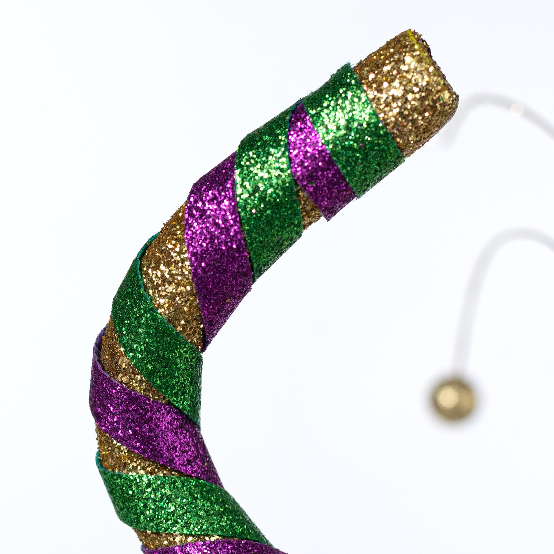 36" Balls & Curls Spray: Mardi Gras