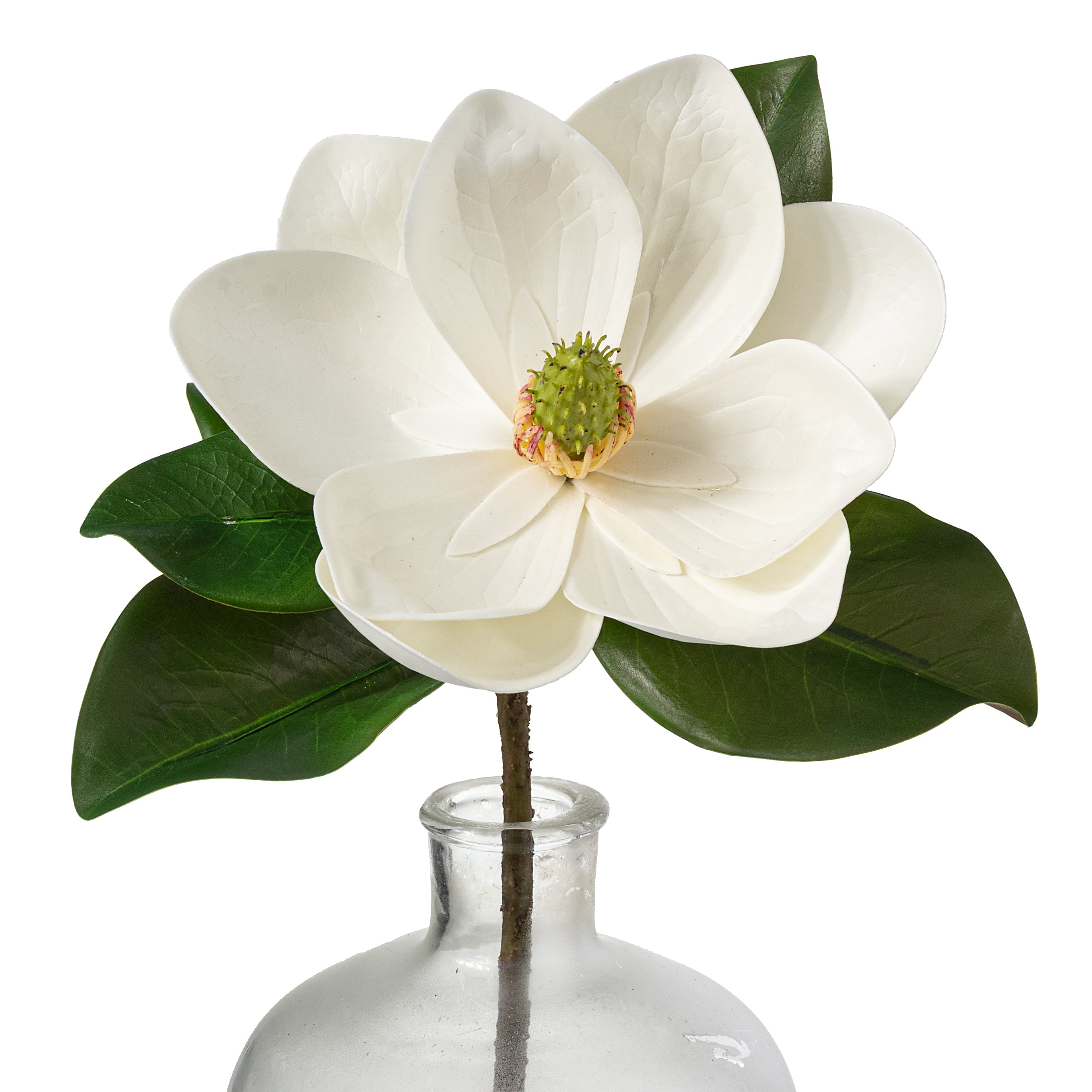 19" Real Touch Magnolia Flower Stem (UV Protected)