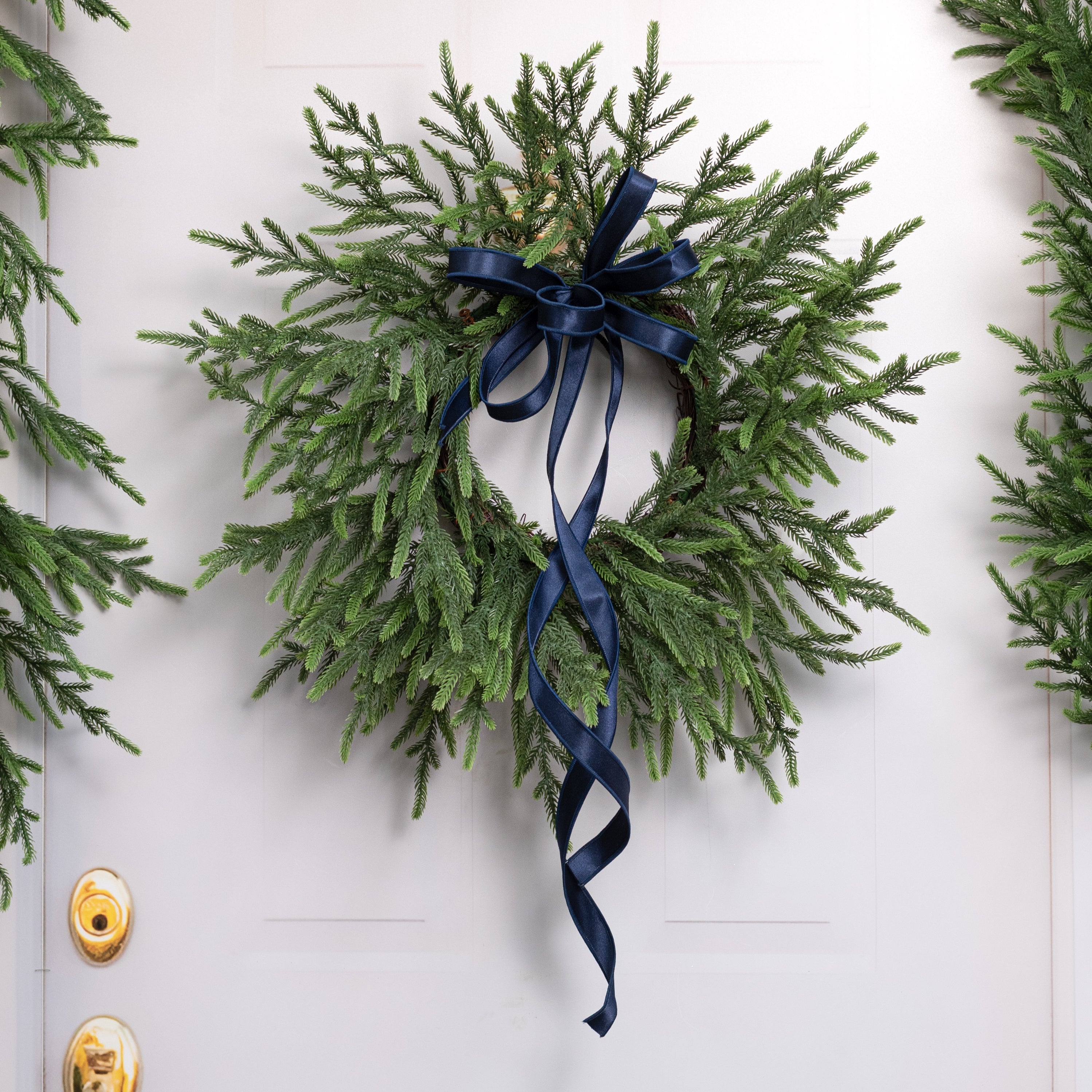 30" Soft-Touch Norfolk Pine Wreath (54 Tips)