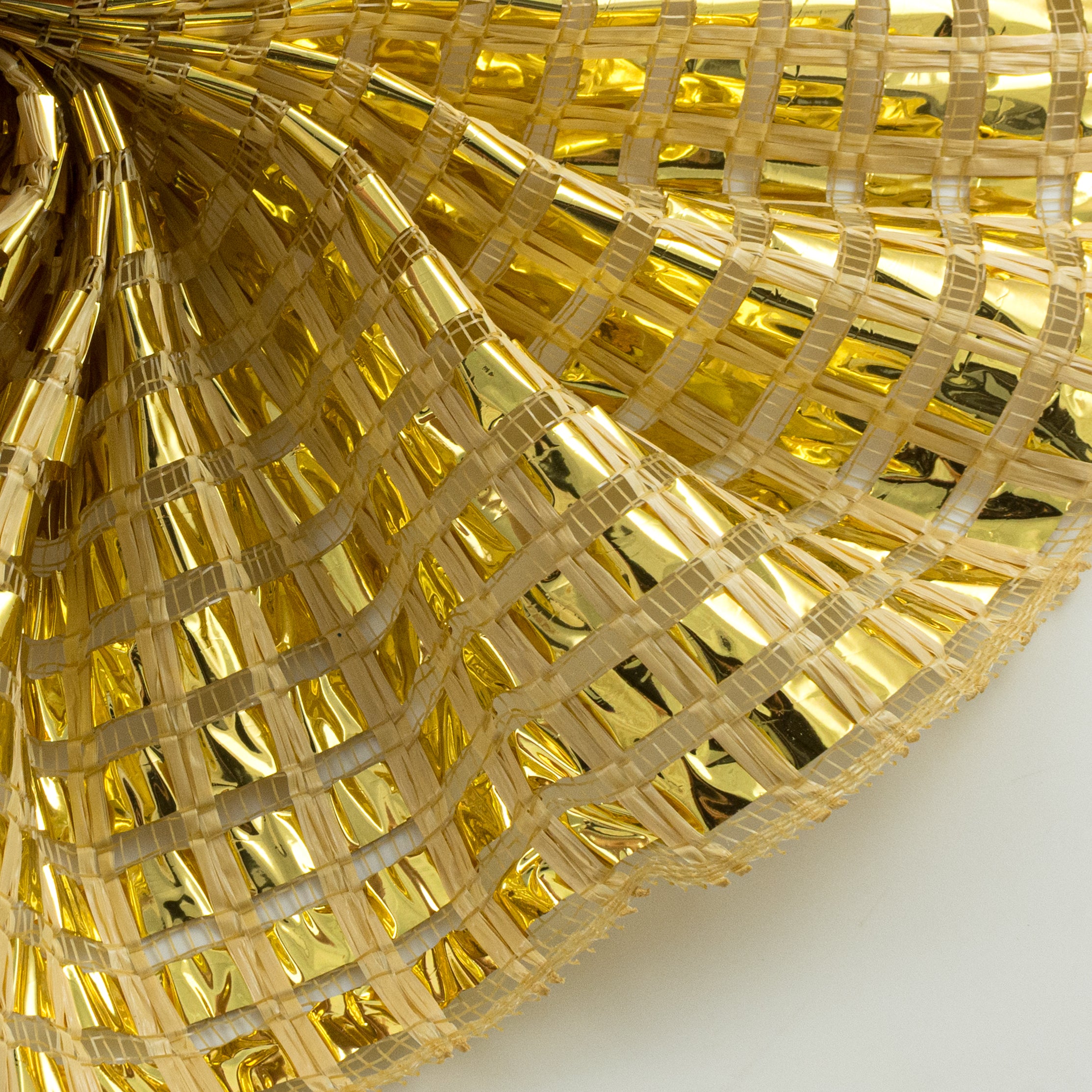 10" XL Wide Foil Metallic Mesh: Gold