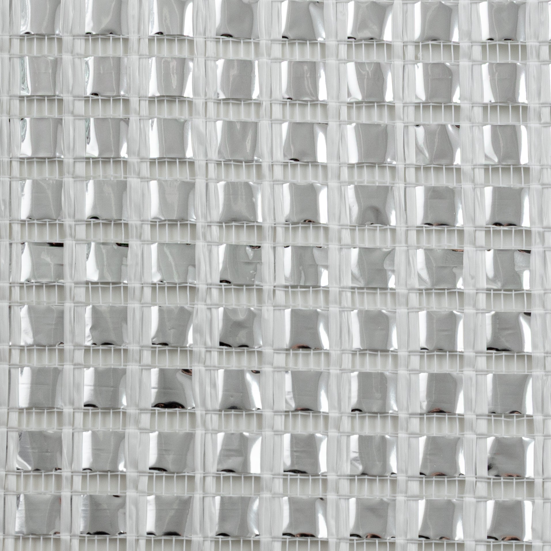 10" XL Wide Foil Metallic Mesh: Silver